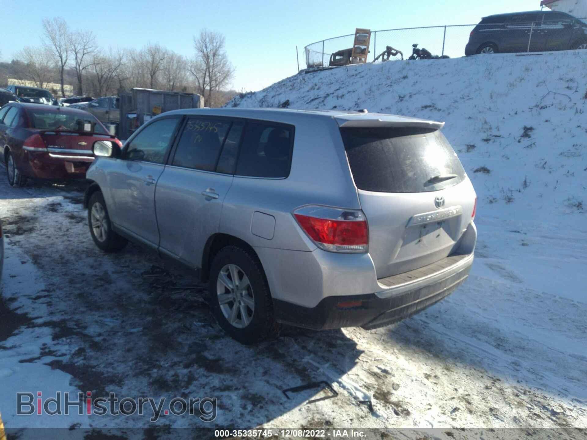2012 TOYOTA HIGHLANDER - VIN: 5TDBK3EH0CS111183 - Фото 3