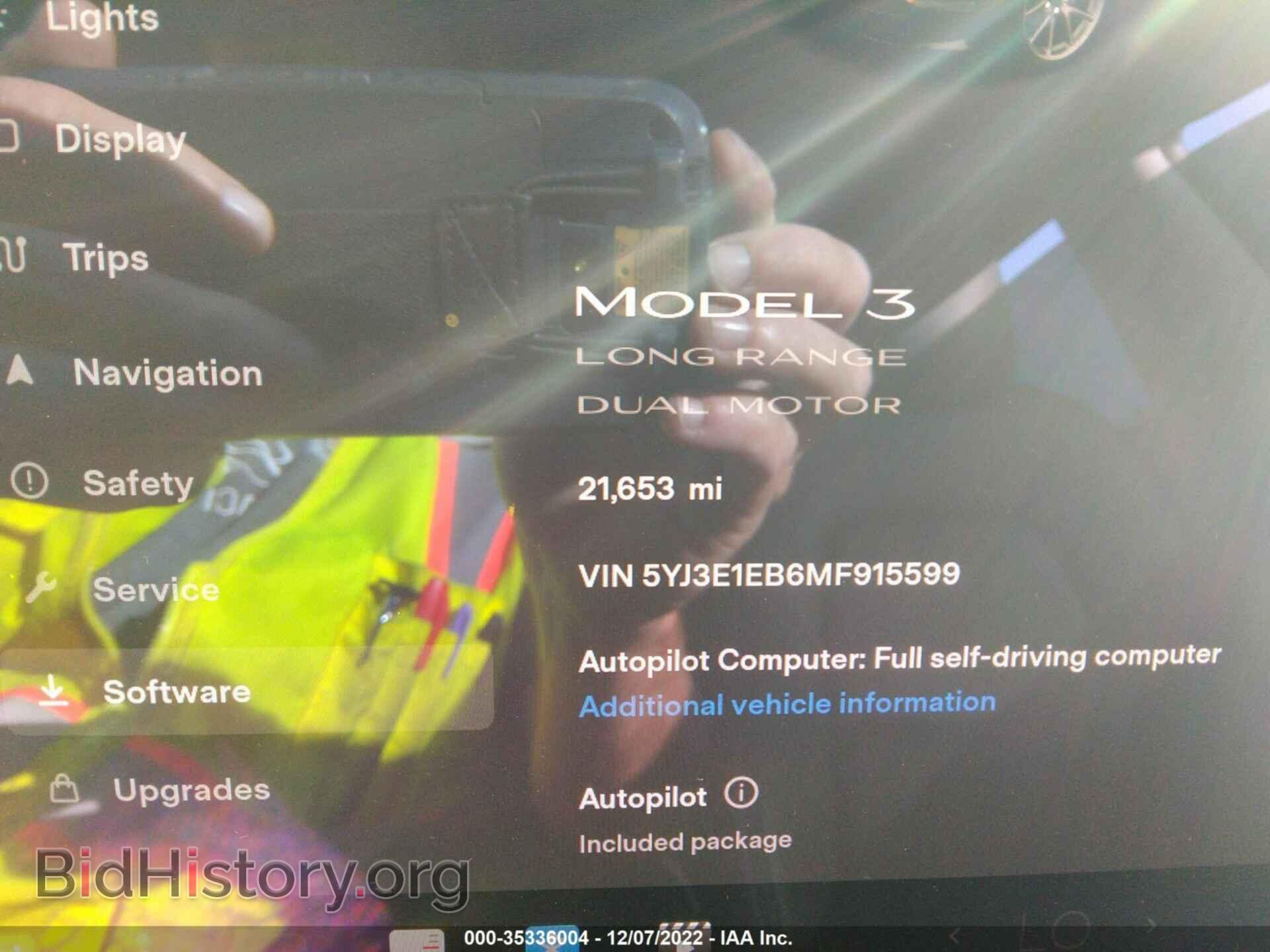 2021 TESLA MODEL 3 - VIN: 5YJ3E1EB6MF915599 - Photo 6