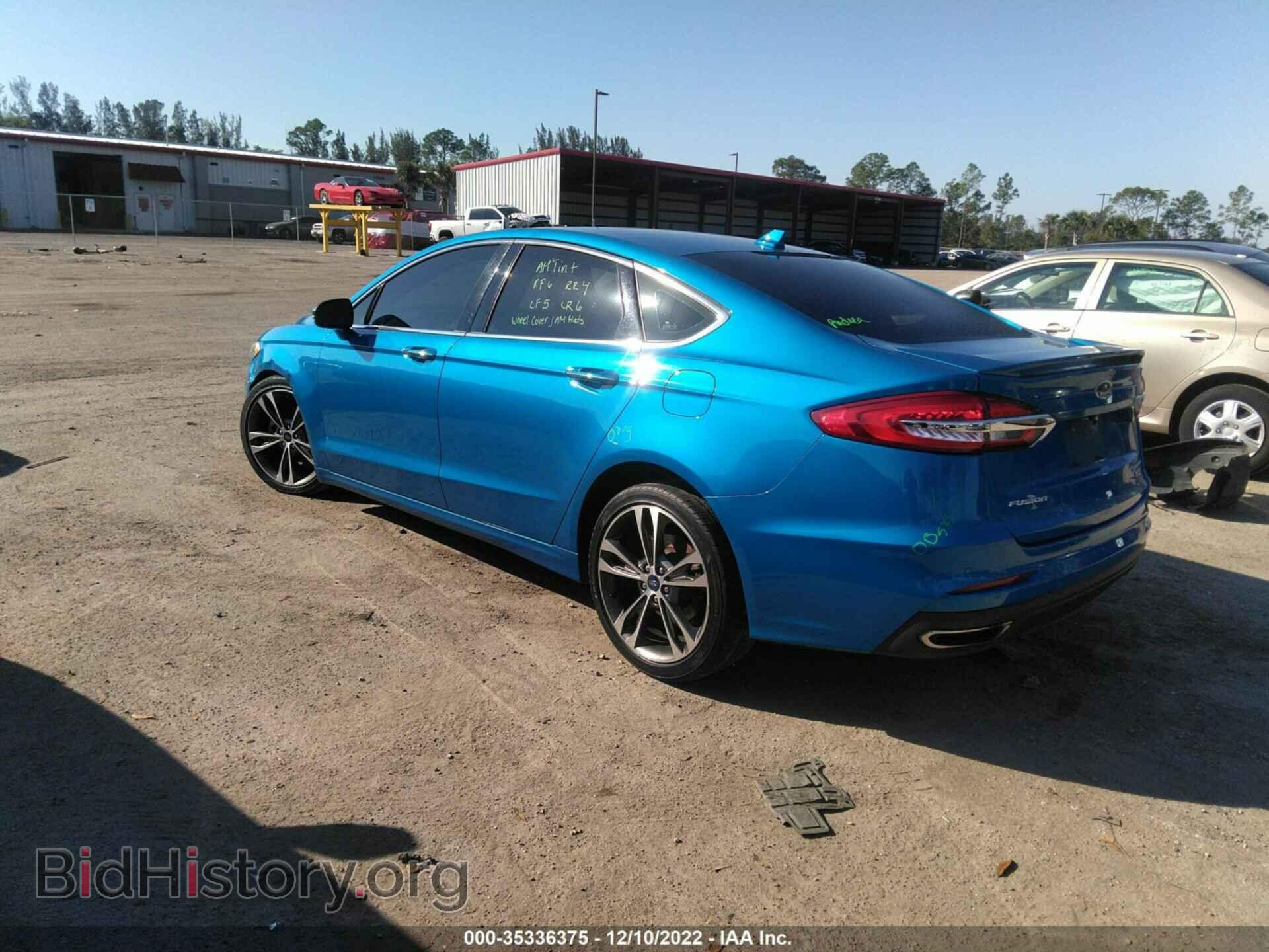 2019 FORD FUSION - VIN: 3FA6P0D90KR106357 - Фото 3