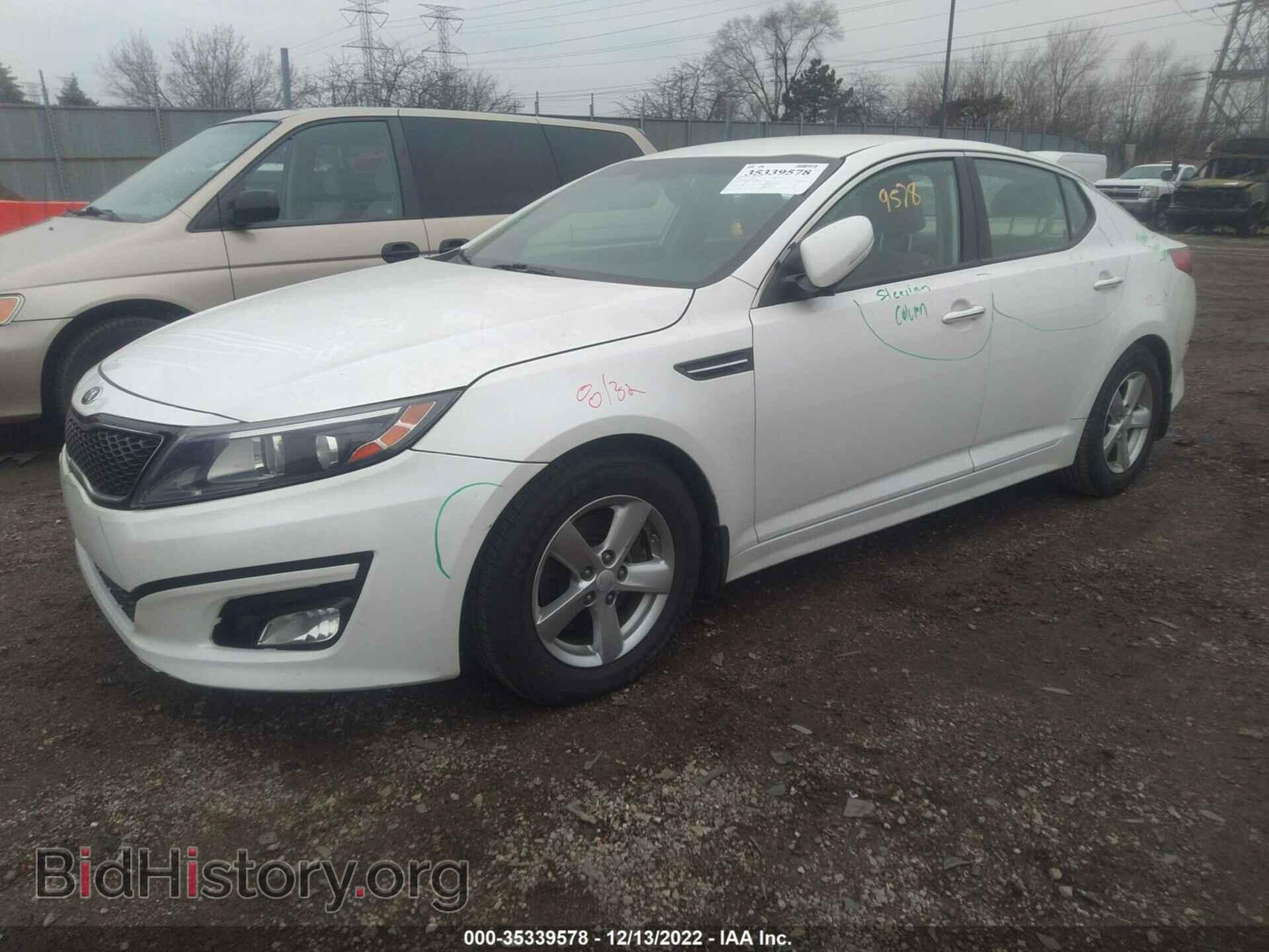 2015 KIA OPTIMA - VIN: KNAGM4A77F5659028 - Фото 2