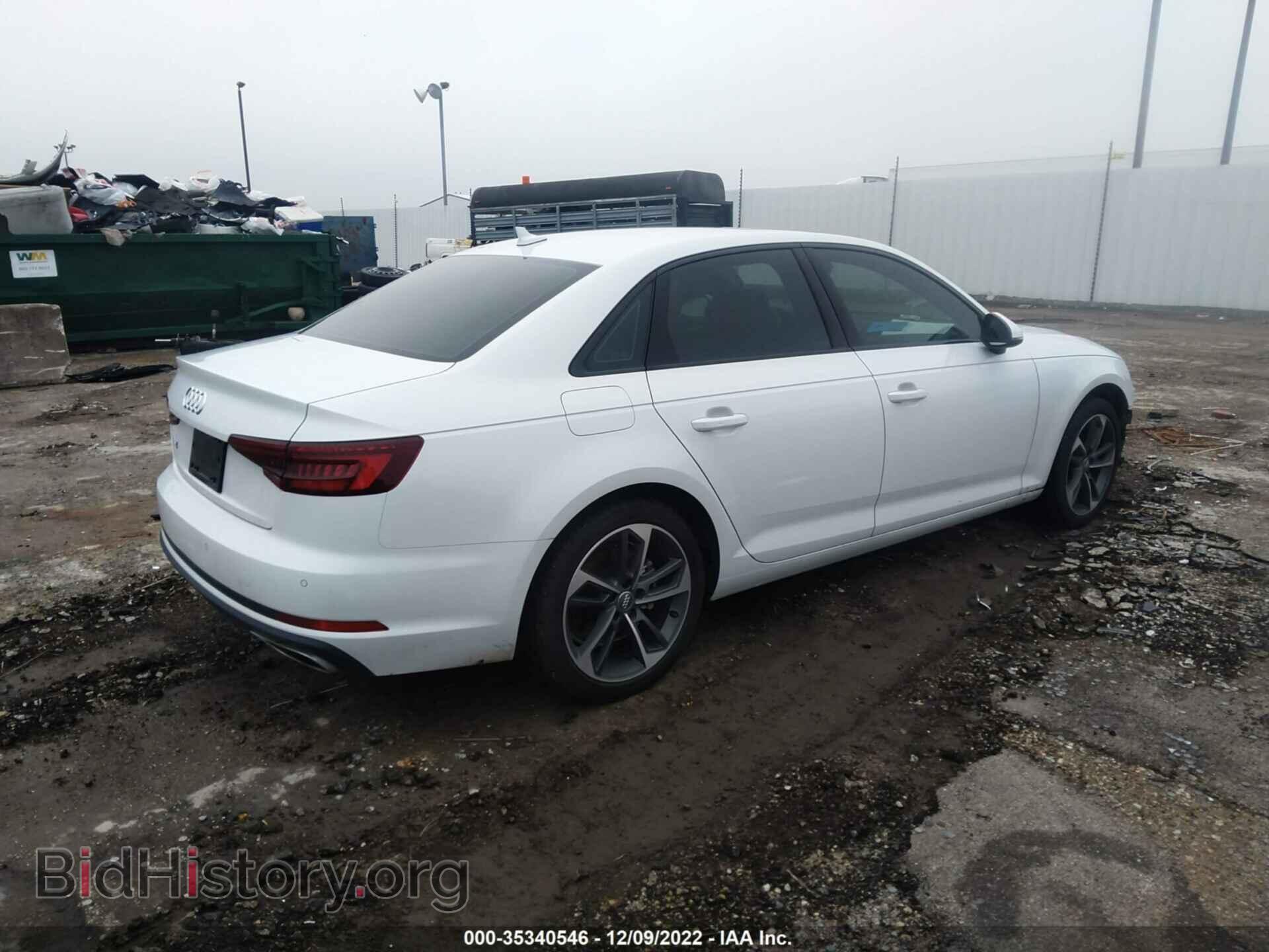 2019 AUDI A4 - VIN: WAUGMAF4XKN014591 - Фото 4