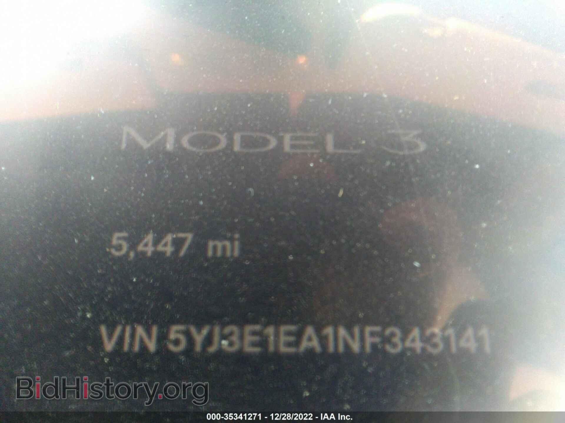 2022 TESLA MODEL 3 - VIN: 5YJ3E1EA1NF343141 - Фото 7