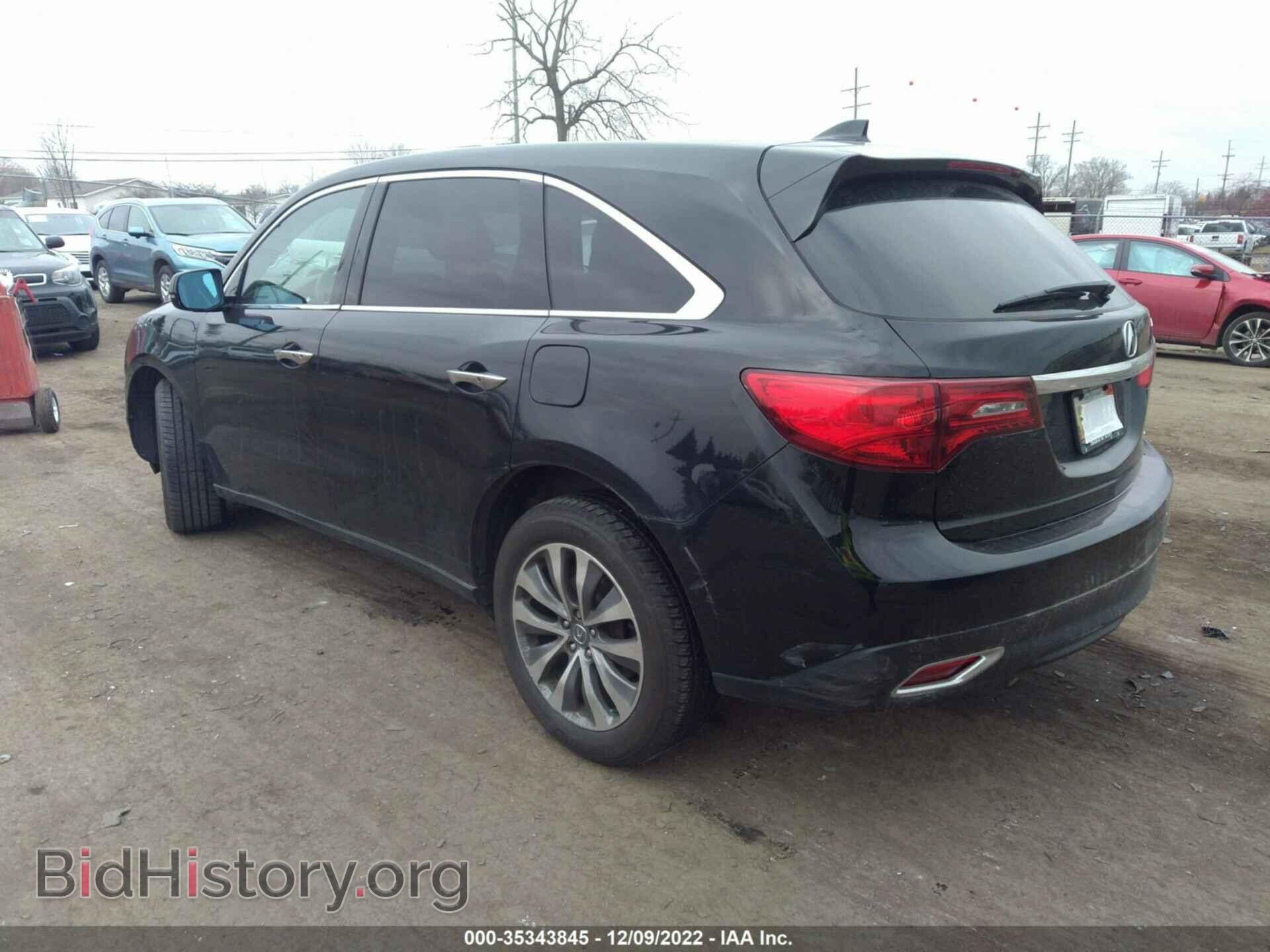 2014 ACURA MDX - VIN: 5FRYD4H40EB015255 - Фото 3