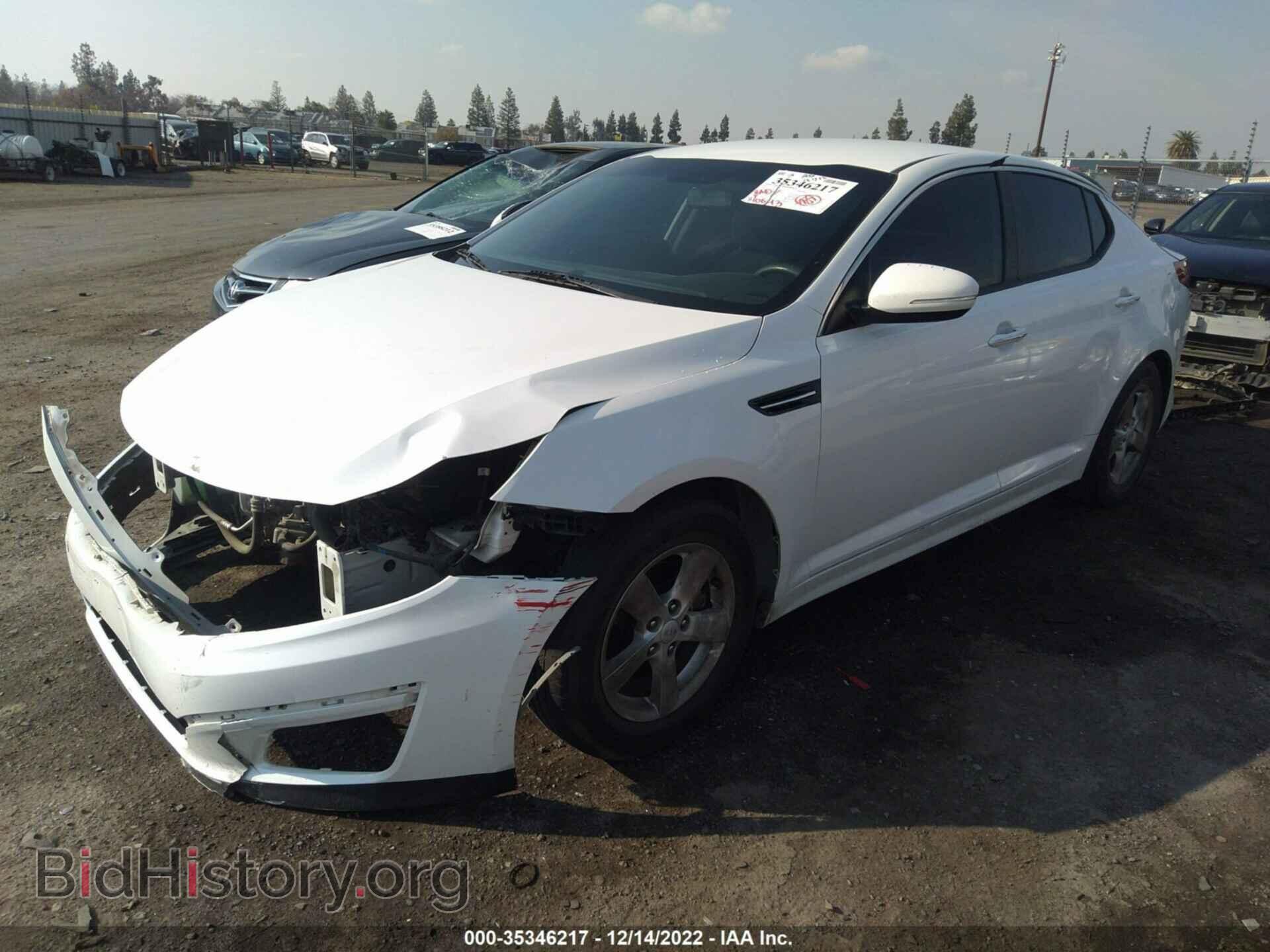 2015 KIA OPTIMA - VIN: KNAGM4A70F5635718 - Фото 2