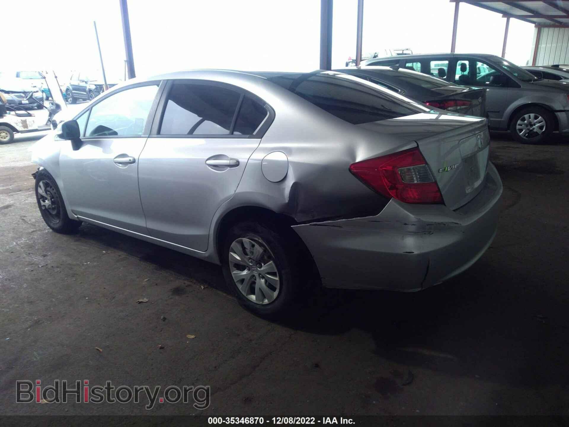 2012 HONDA CIVIC SDN - VIN: 19XFB2F55CE311700 - Фото 3