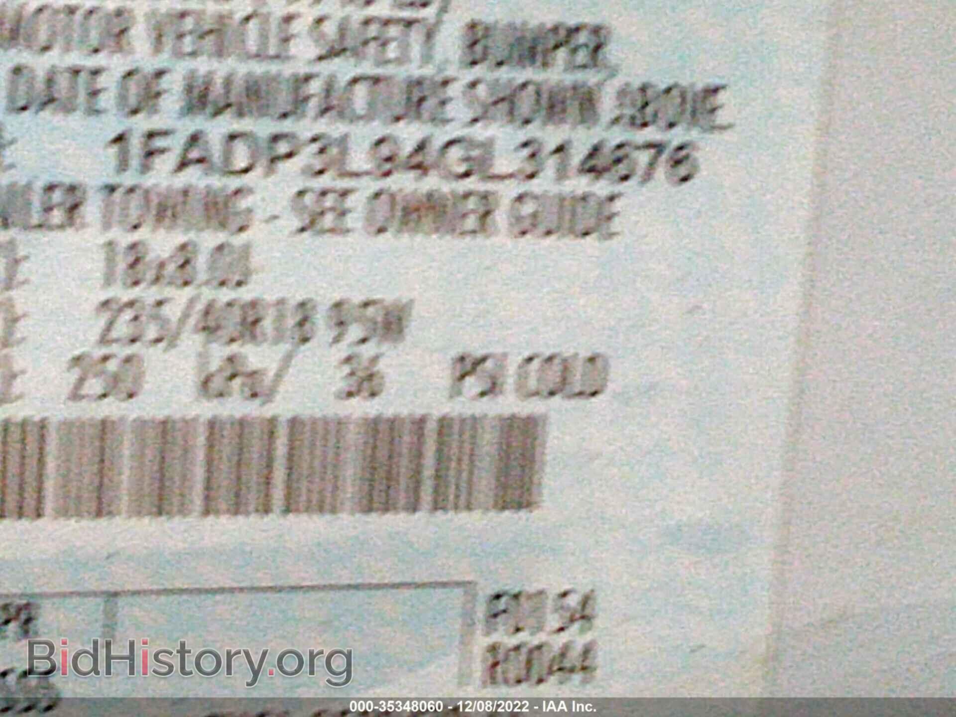 2016 FORD FOCUS - VIN: 1FADP3L94GL314676 - Фото 9