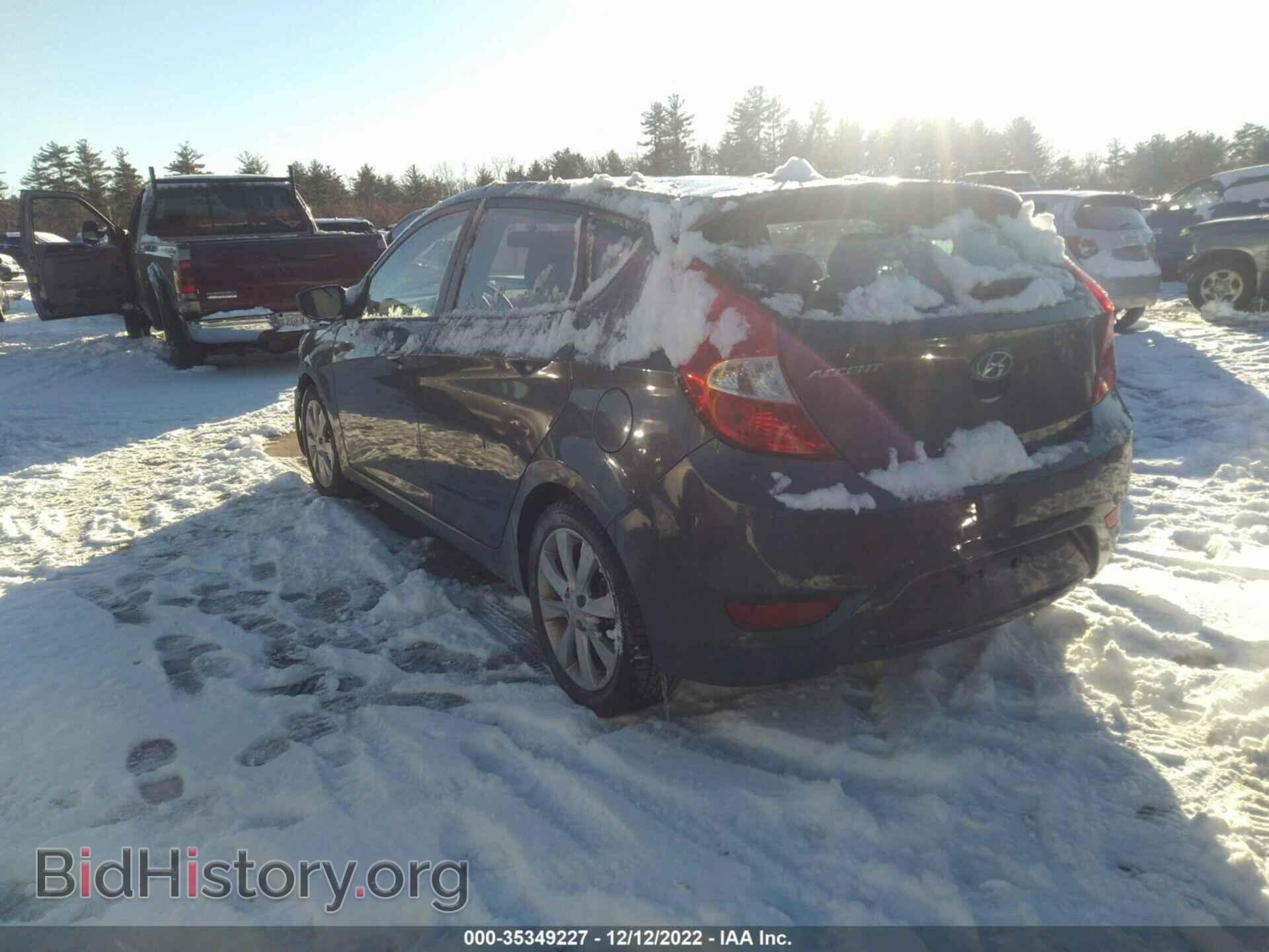 2012 HYUNDAI ACCENT - VIN: KMHCU5AE0CU013221 - Фото 3