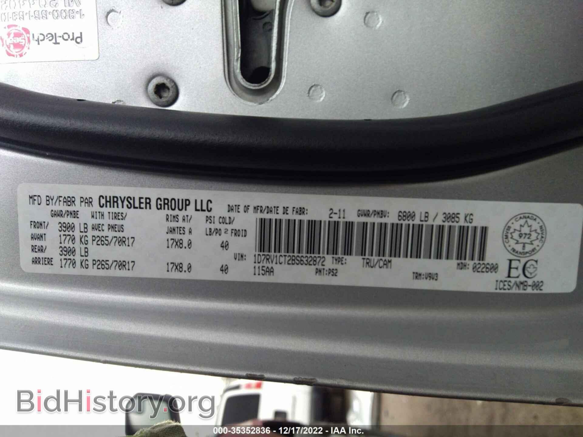 2011 RAM 1500 - VIN: 1D7RV1CT2BS632872 - Photo 9