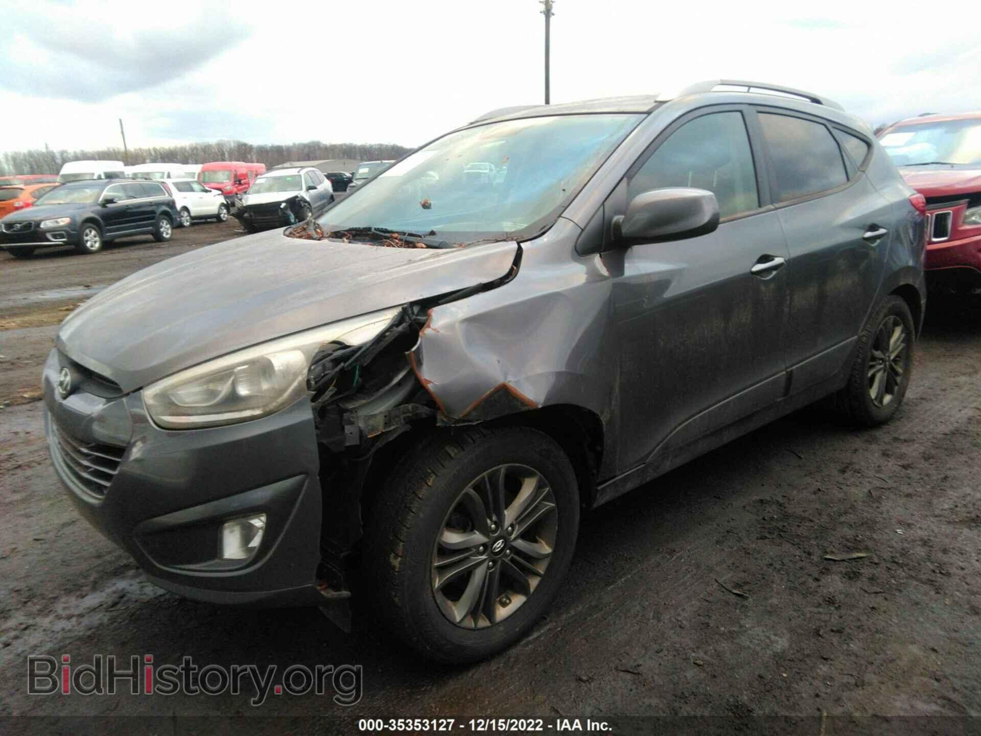 2014 HYUNDAI TUCSON - VIN: KM8JUCAG0EU897192 - Фото 2