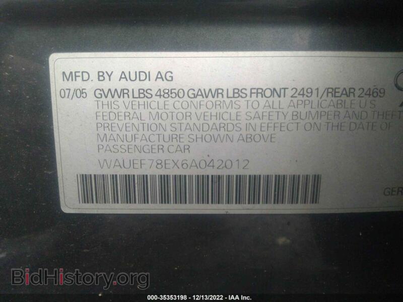 2006 Audi A4 (VIN WAUEF78EX6A042012) — photo 9 of 11