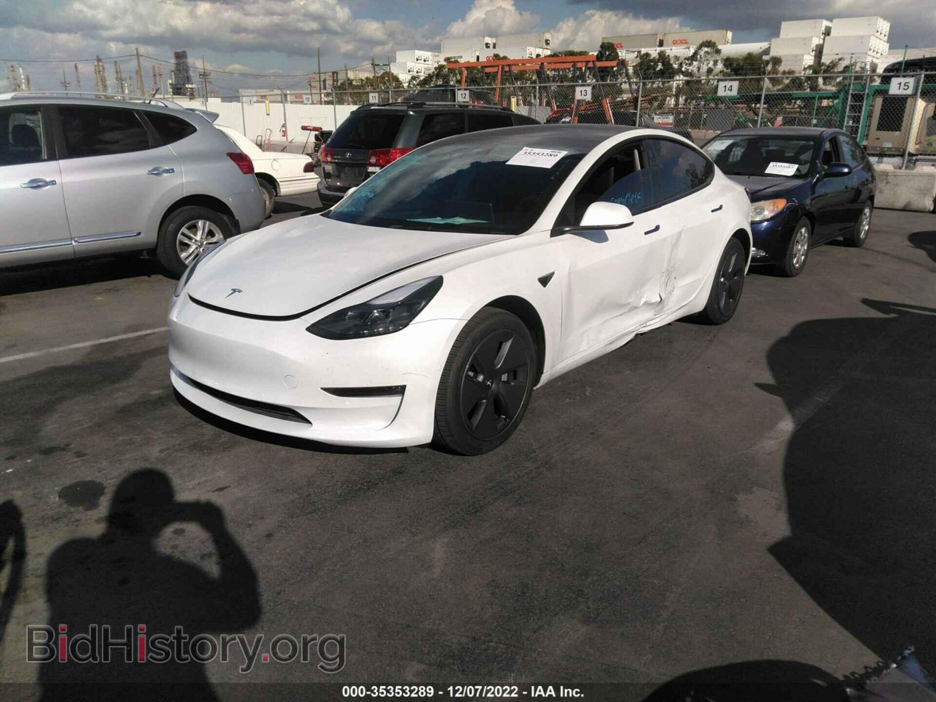 2022 TESLA MODEL 3 - VIN: 5YJ3E1EBXNF266990 - Photo 2