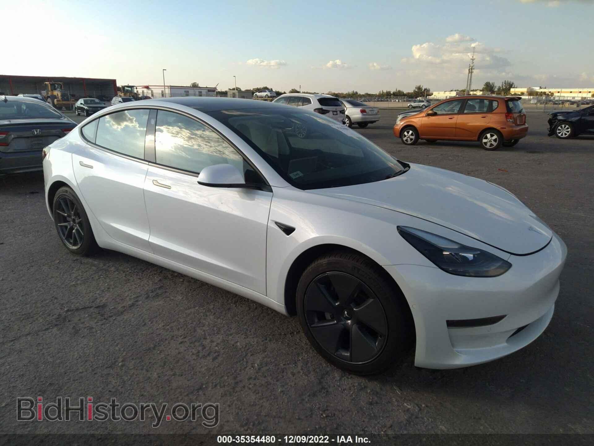 Photo 5YJ3E1EA2MF908690 - TESLA MODEL 3 2021