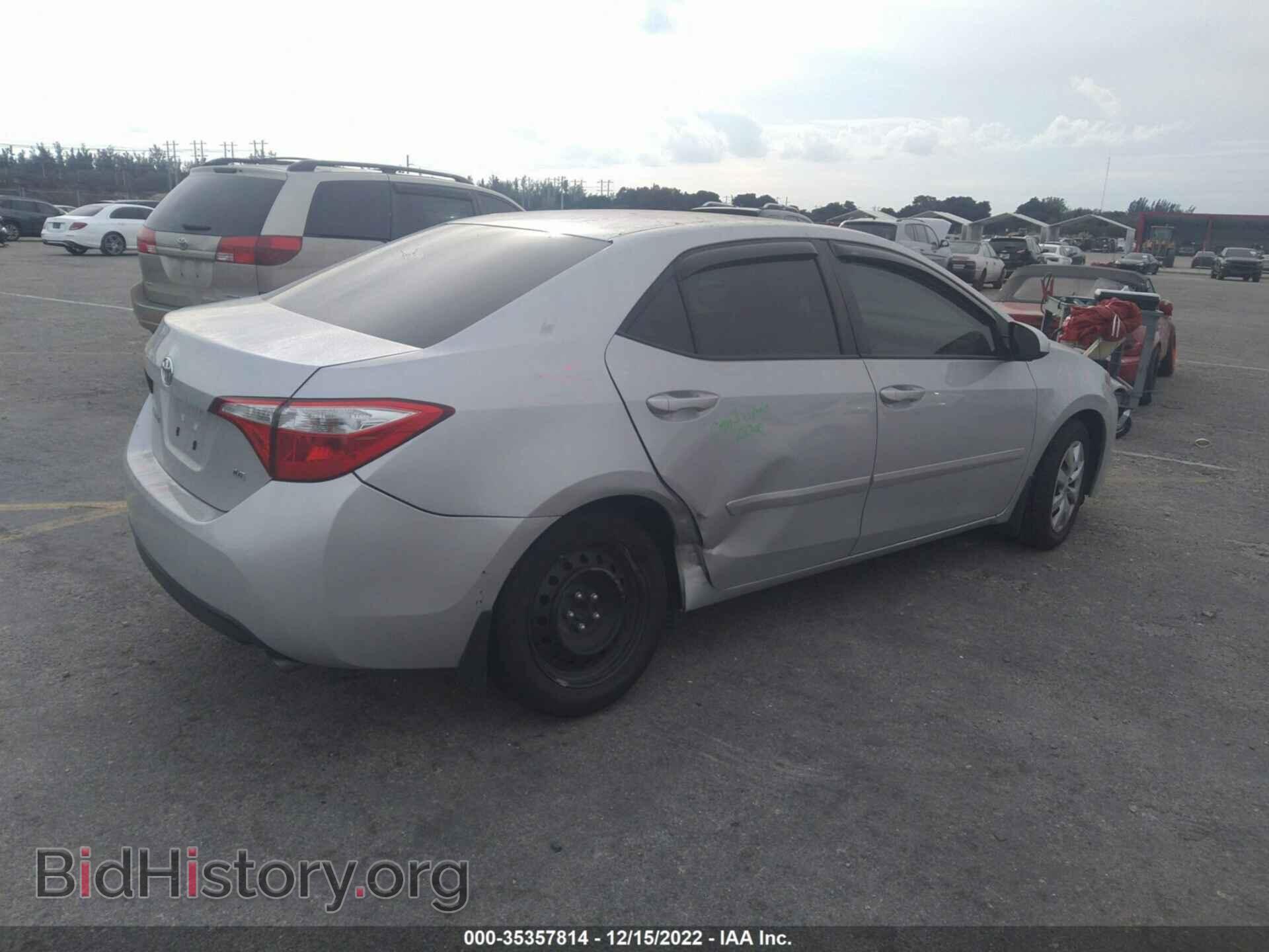 2014 TOYOTA COROLLA - VIN: 2T1BURHE2EC002914 - Фото 4