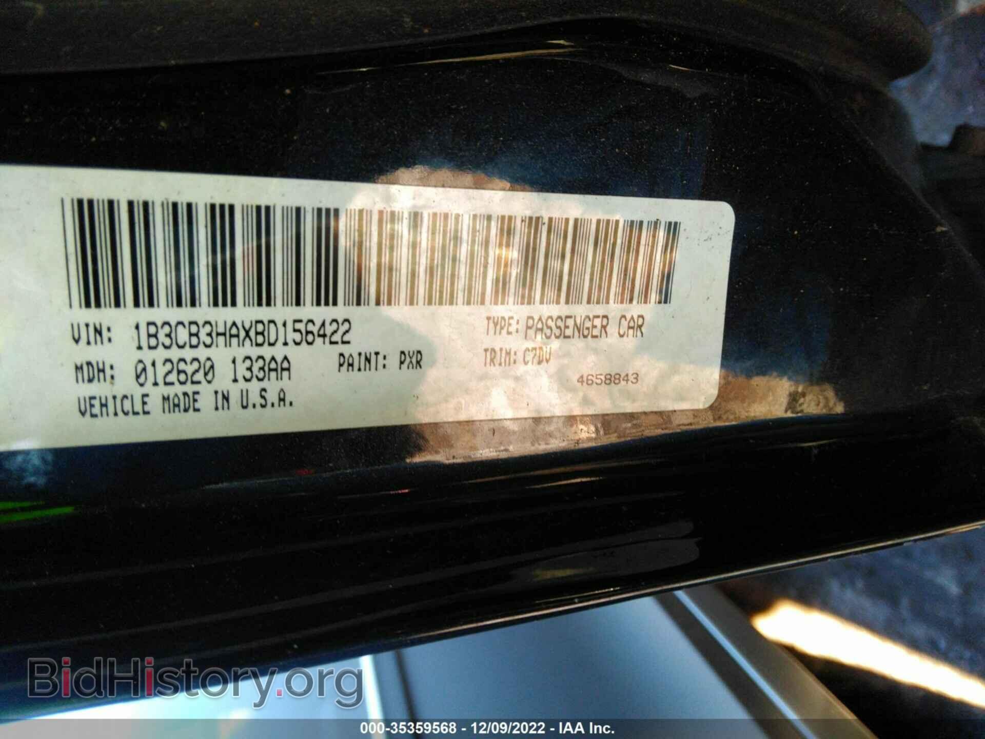 2011 DODGE CALIBER - VIN: 1B3CB3HAXBD156422 - Фото 9