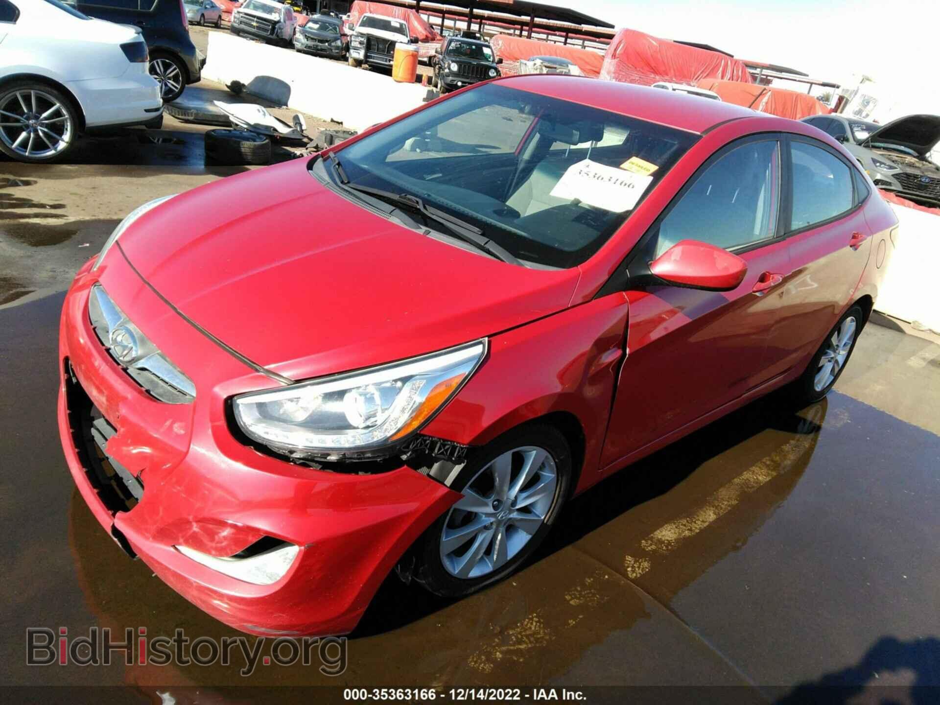 2014 HYUNDAI ACCENT - VIN: KMHCU4AE8EU678977 - Фото 2