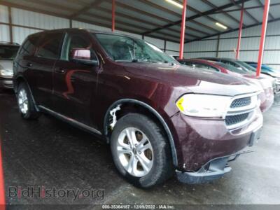 2012 Dodge DURANGO SXT, burgundy — VIN 1C4RDJAG9CC212735, IAAI