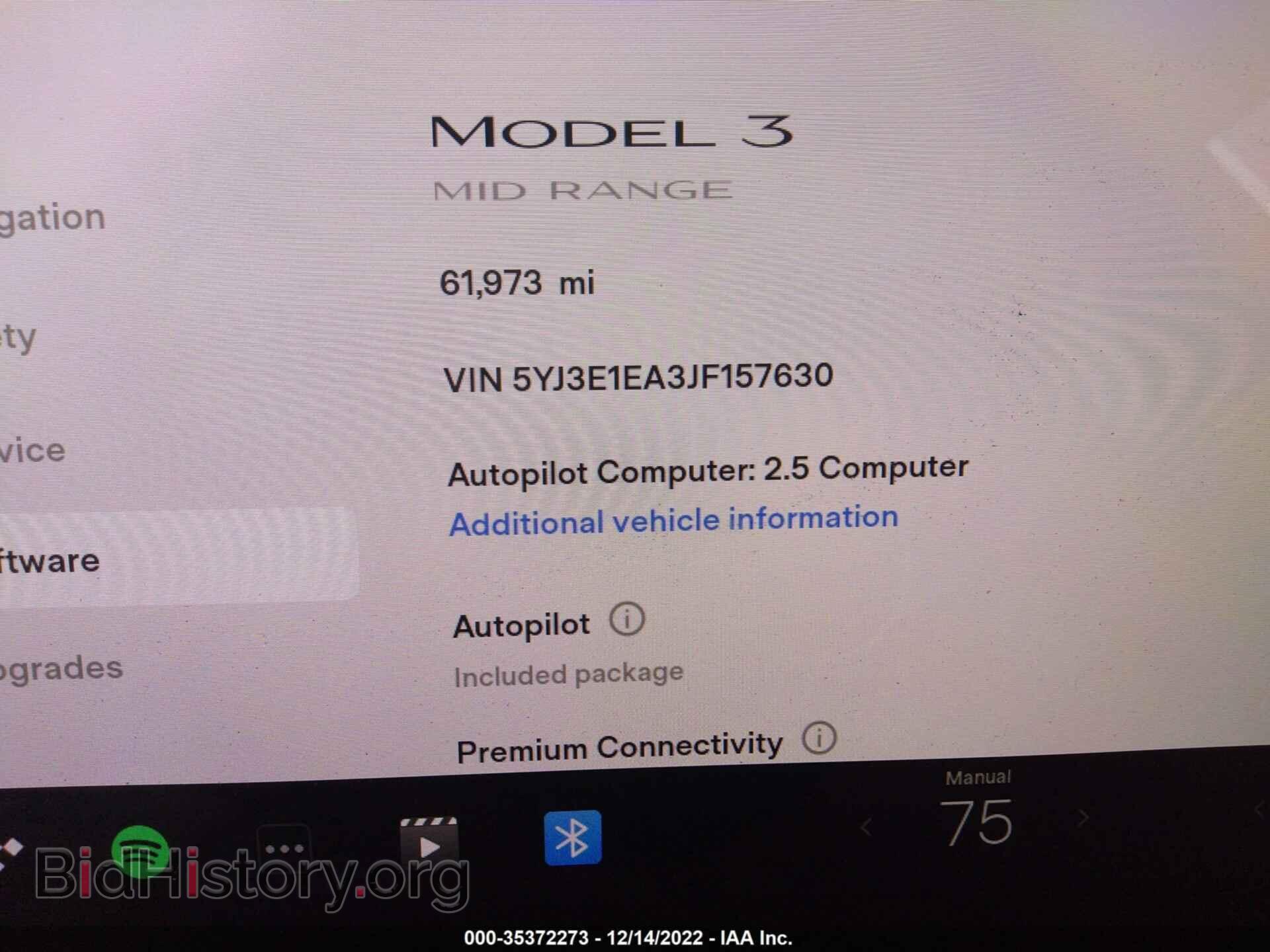 2018 TESLA MODEL 3 - VIN: 5YJ3E1EA3JF157630 - Фото 7