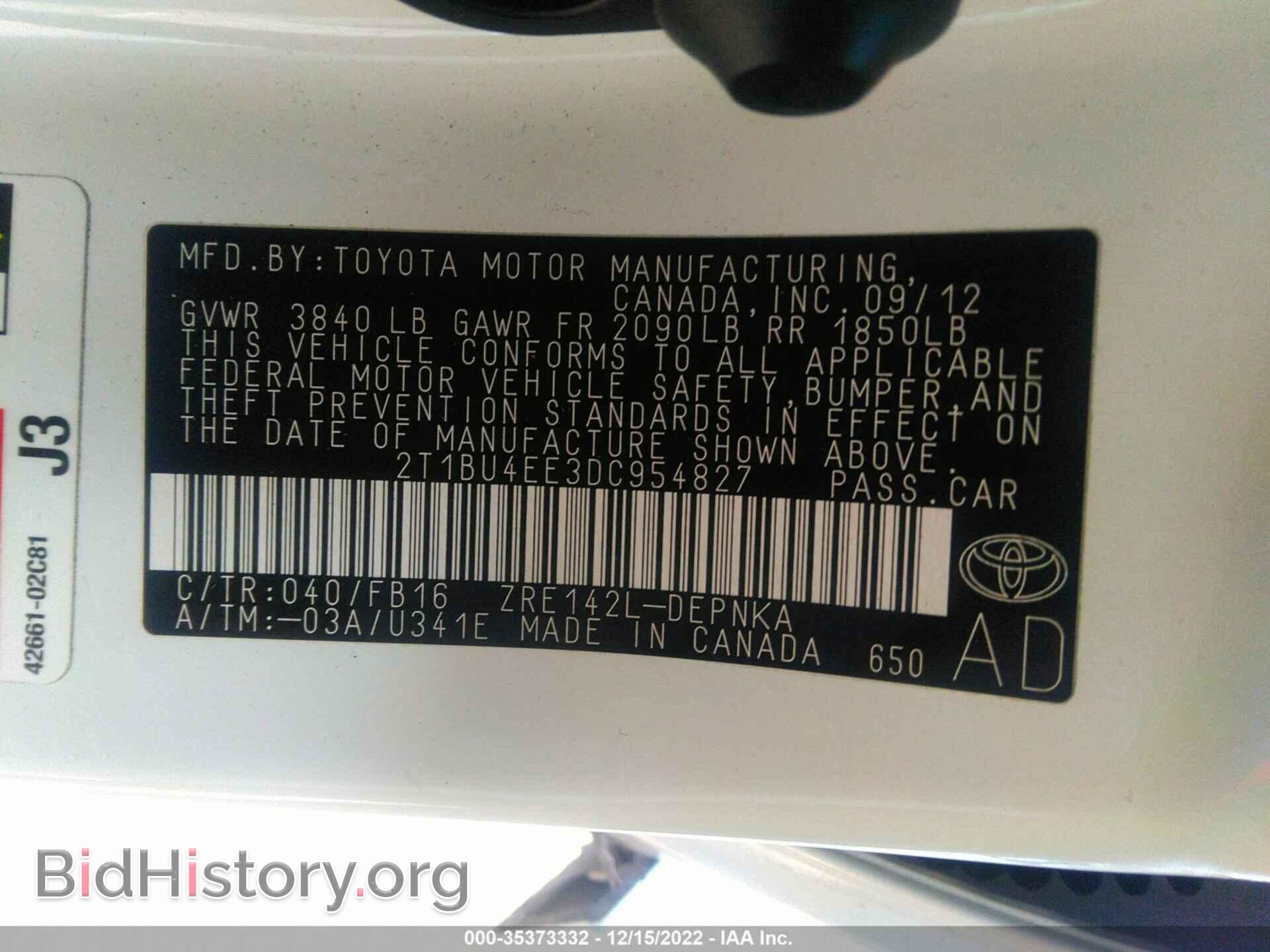 2013 TOYOTA COROLLA - VIN: 2T1BU4EE3DC954827 - Photo 9