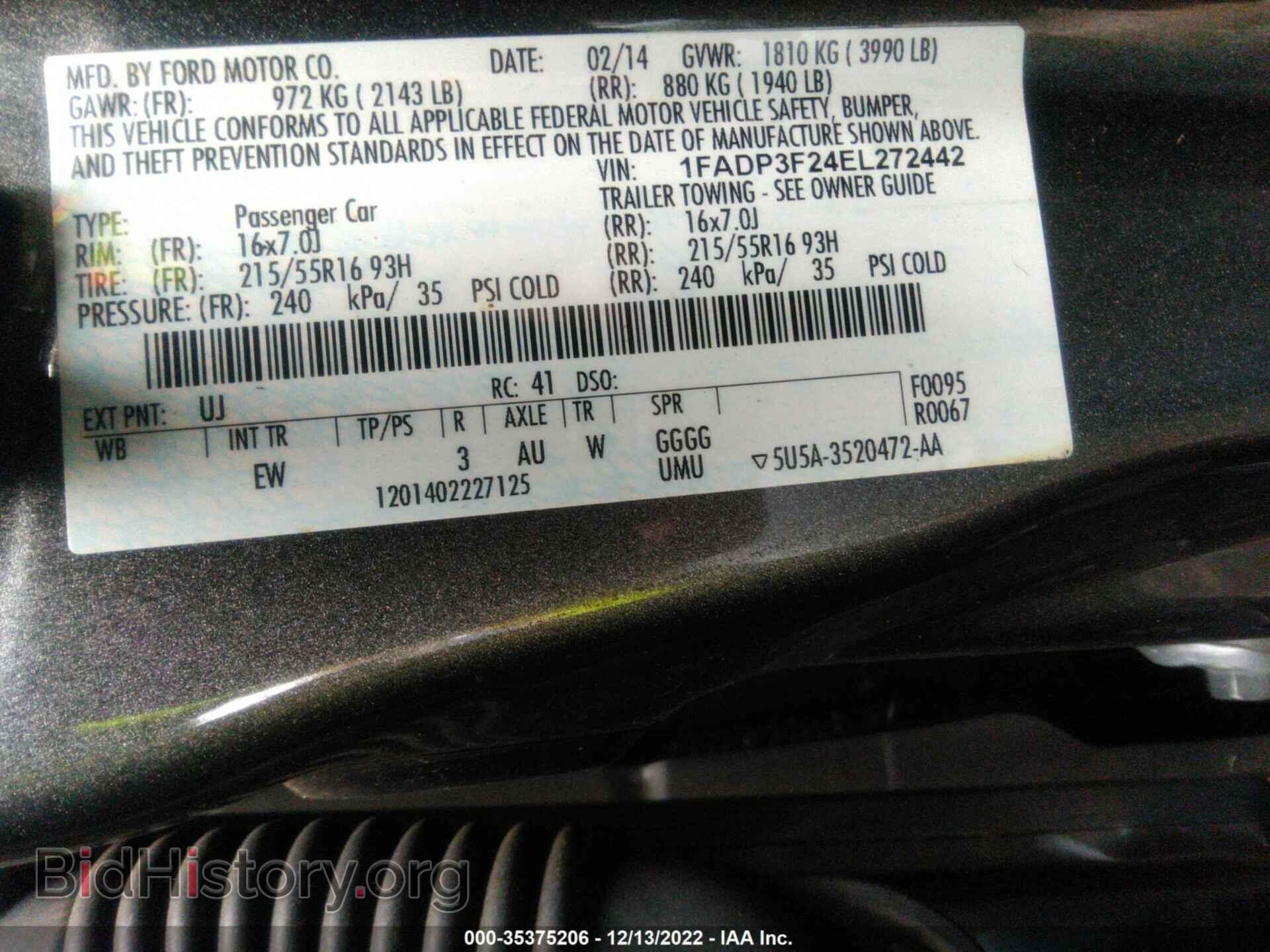 2014 FORD FOCUS - VIN: 1FADP3F24EL272442 - Photo 9