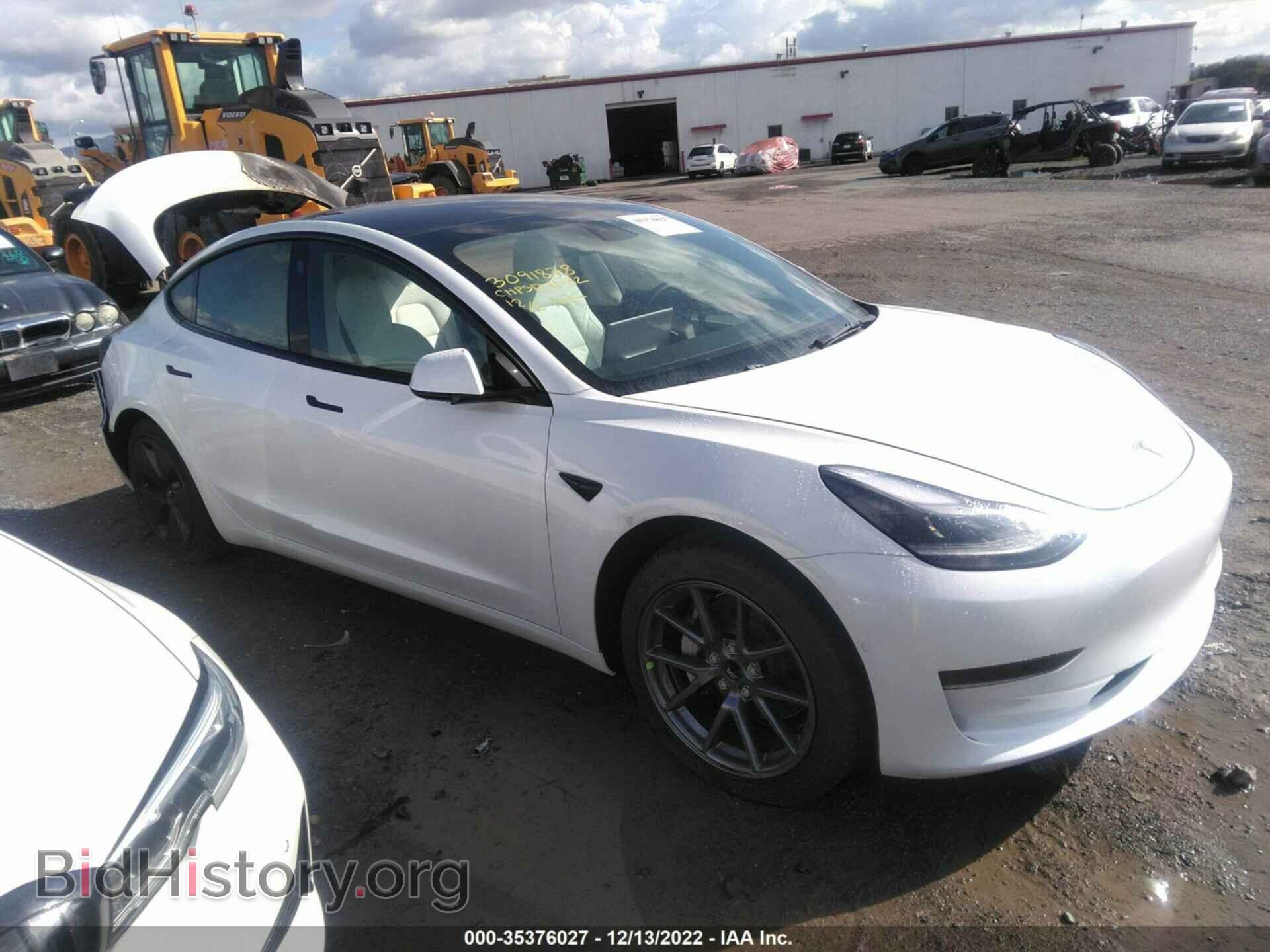 Photo 5YJ3E1EA5NF361061 - TESLA MODEL 3 2022