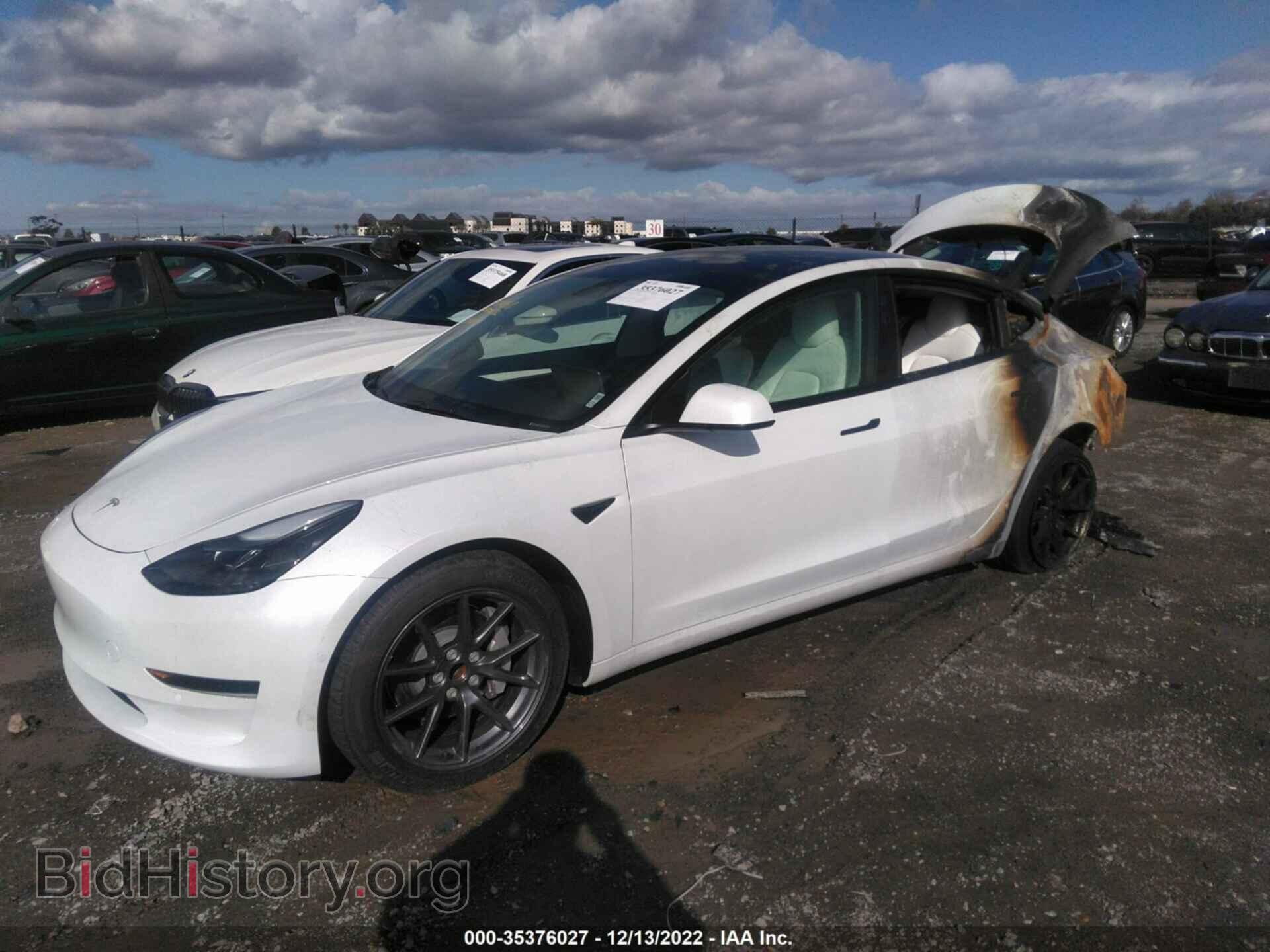 2022 TESLA MODEL 3 - VIN: 5YJ3E1EA5NF361061 - Фото 2