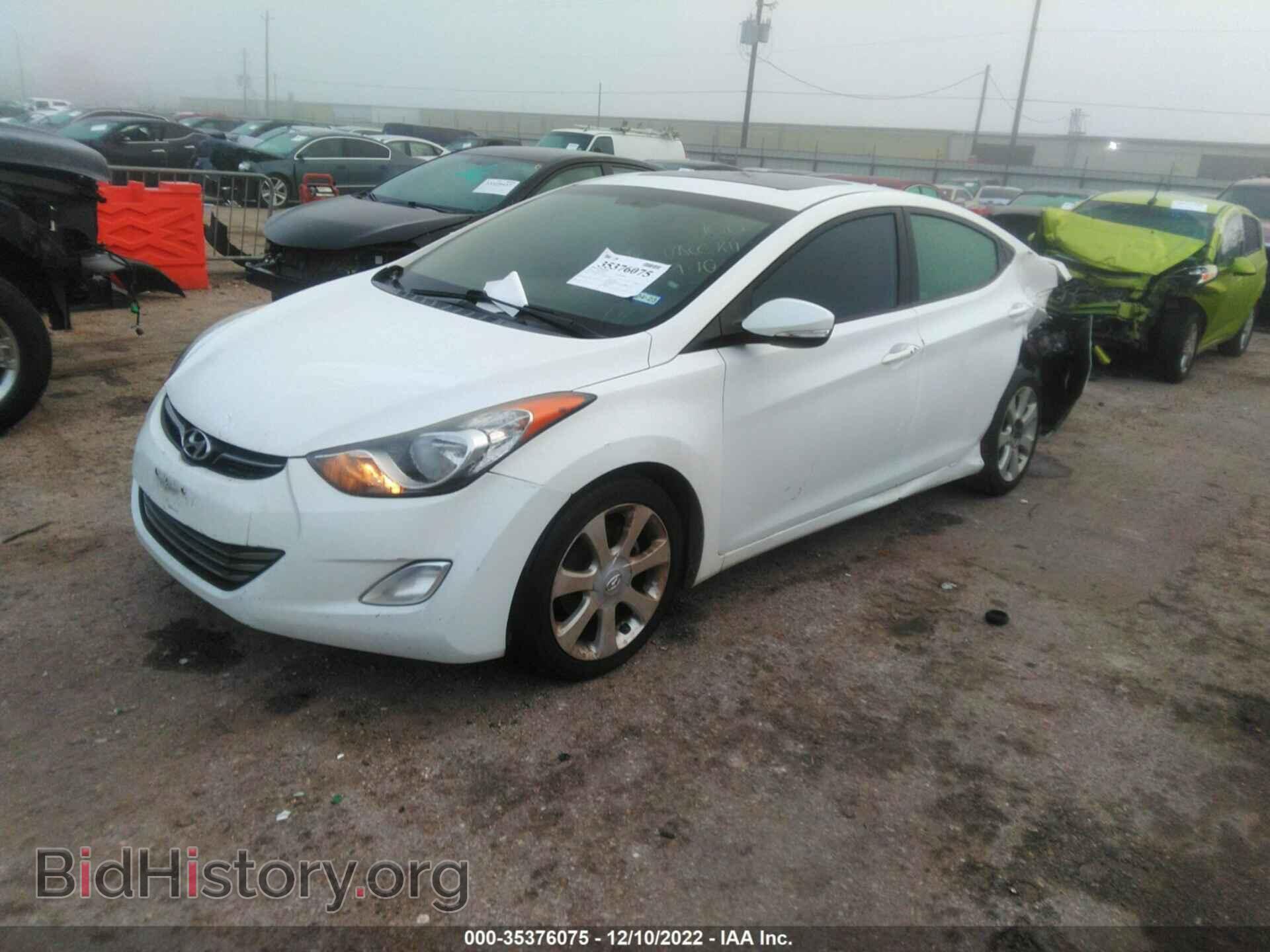 2012 HYUNDAI ELANTRA - VIN: 5NPDH4AE2CH131336 - Фото 2