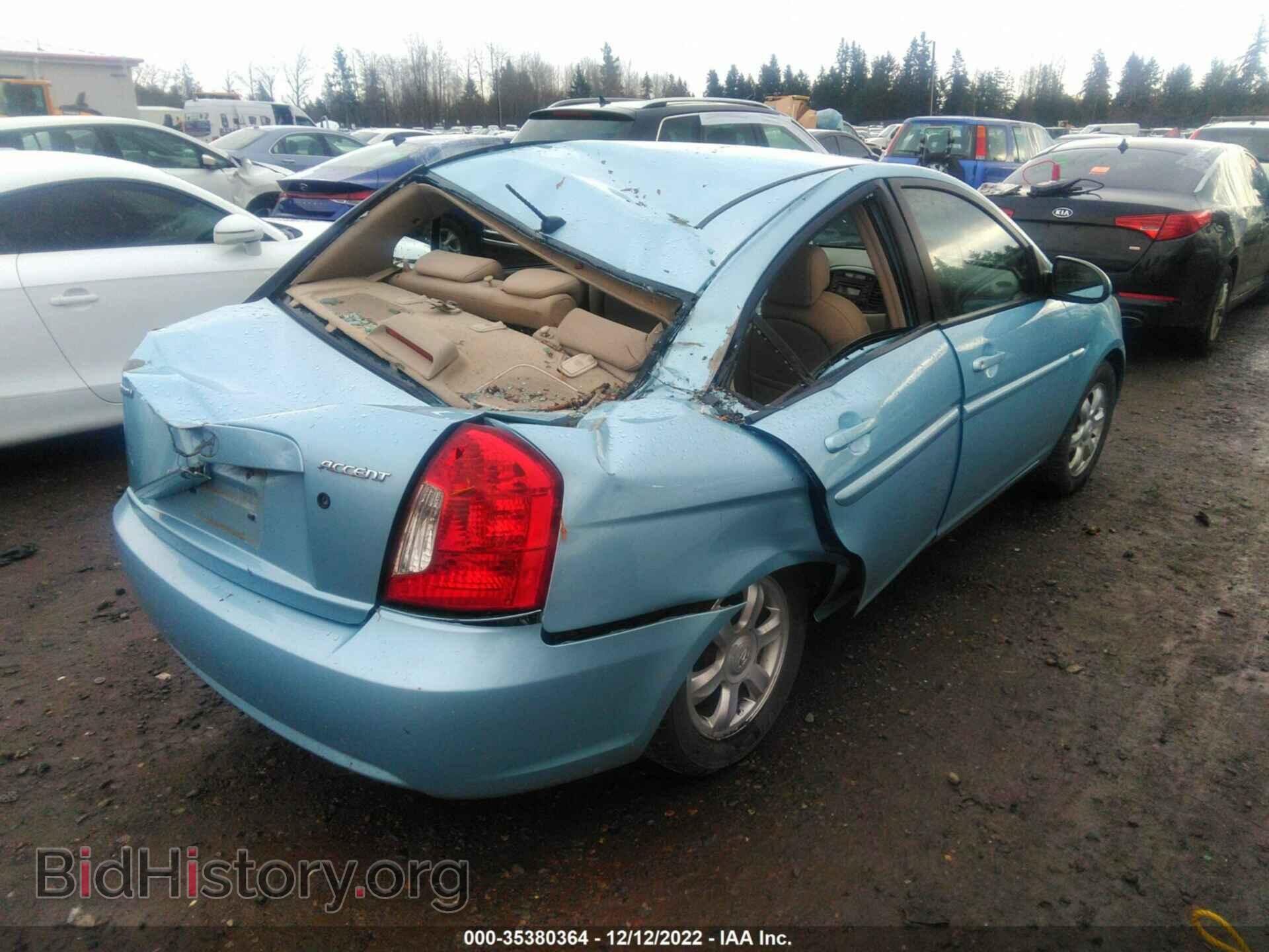 2006 HYUNDAI ACCENT - VIN: KMHCN46C86U056143 - Фото 4