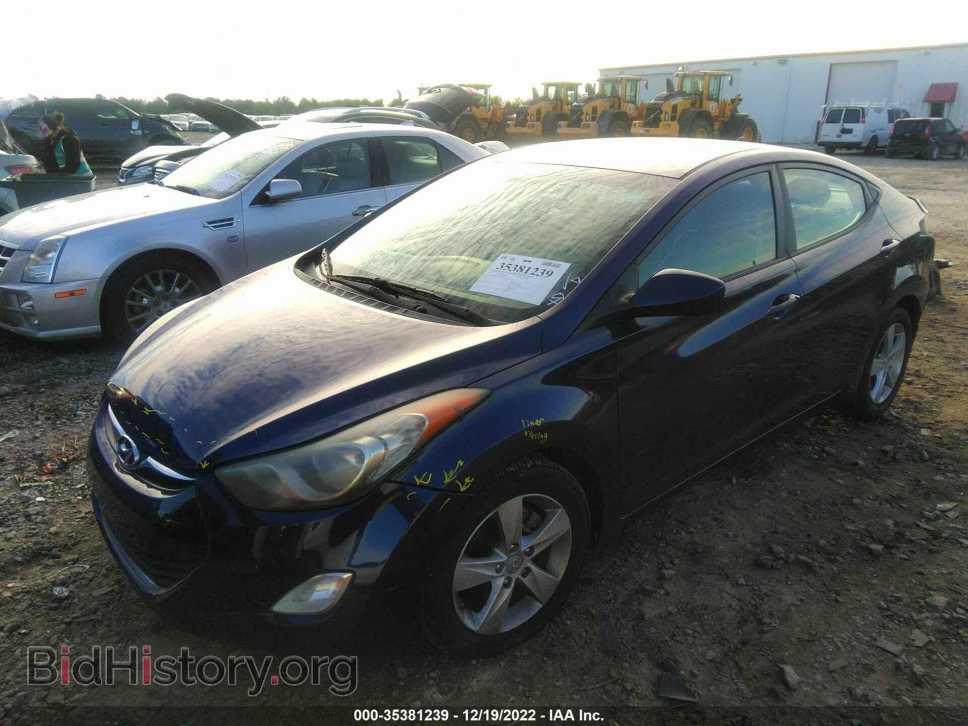 2012 HYUNDAI ELANTRA - VIN: 5NPDH4AE2CH070392 - Фото 2