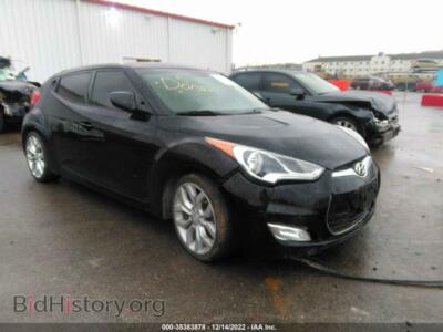 2013 Hyundai VELOSTER W/Gray INT, черный — VIN KMHTC6AD2DU086205, IAAI