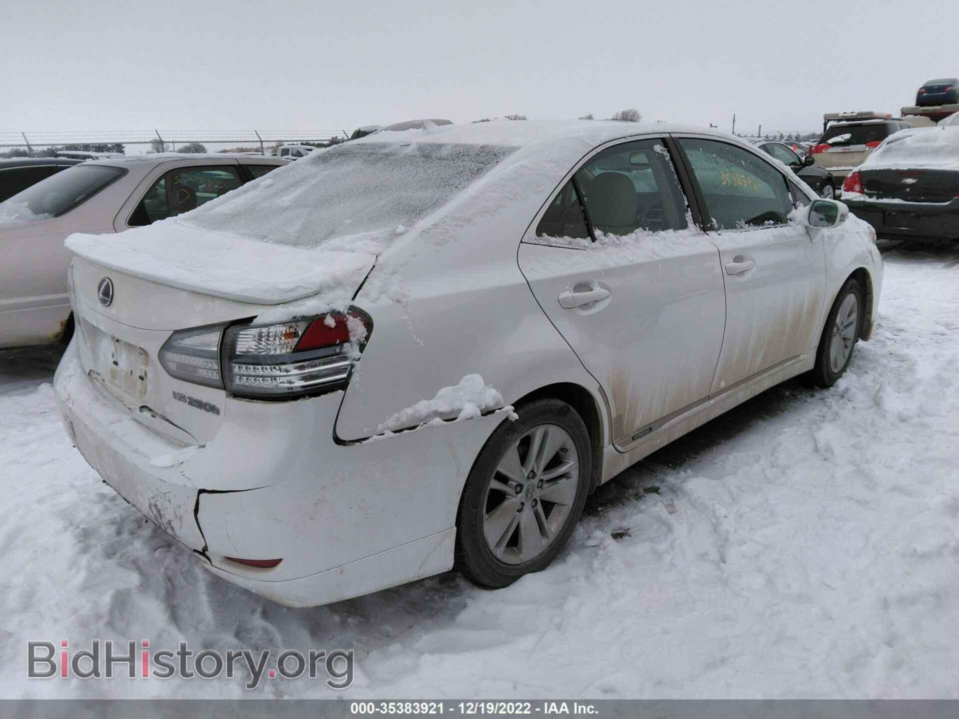 2011 LEXUS HS 250H - VIN: JTHBB1BAXB2044771 - Фото 4