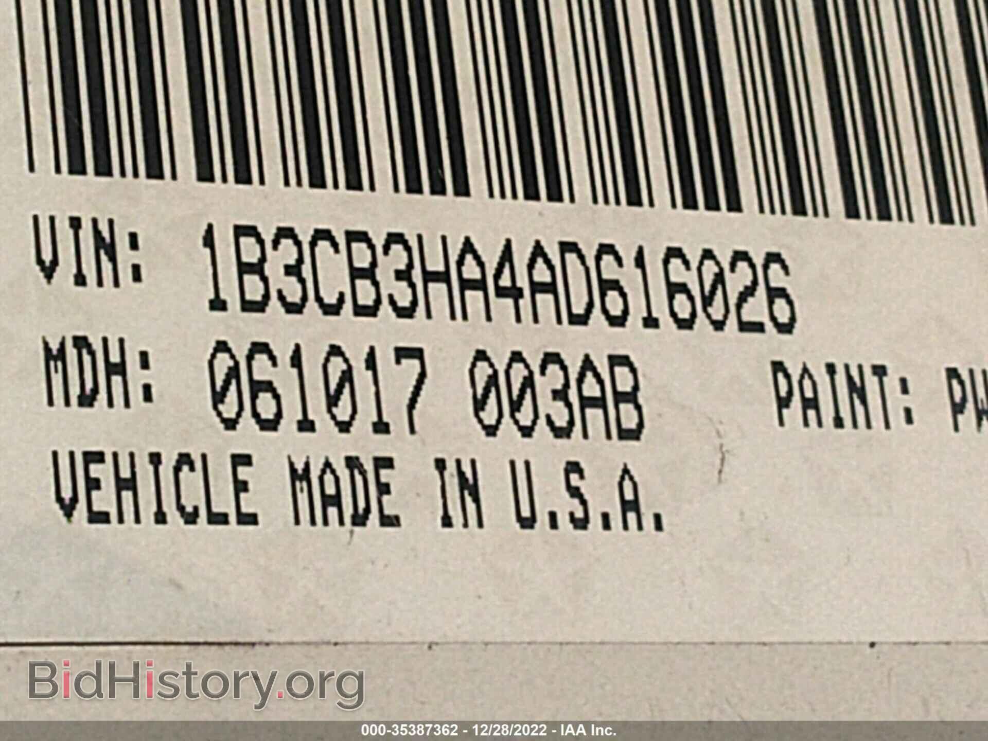 2010 DODGE CALIBER - VIN: 1B3CB3HA4AD616026 - Фото 9