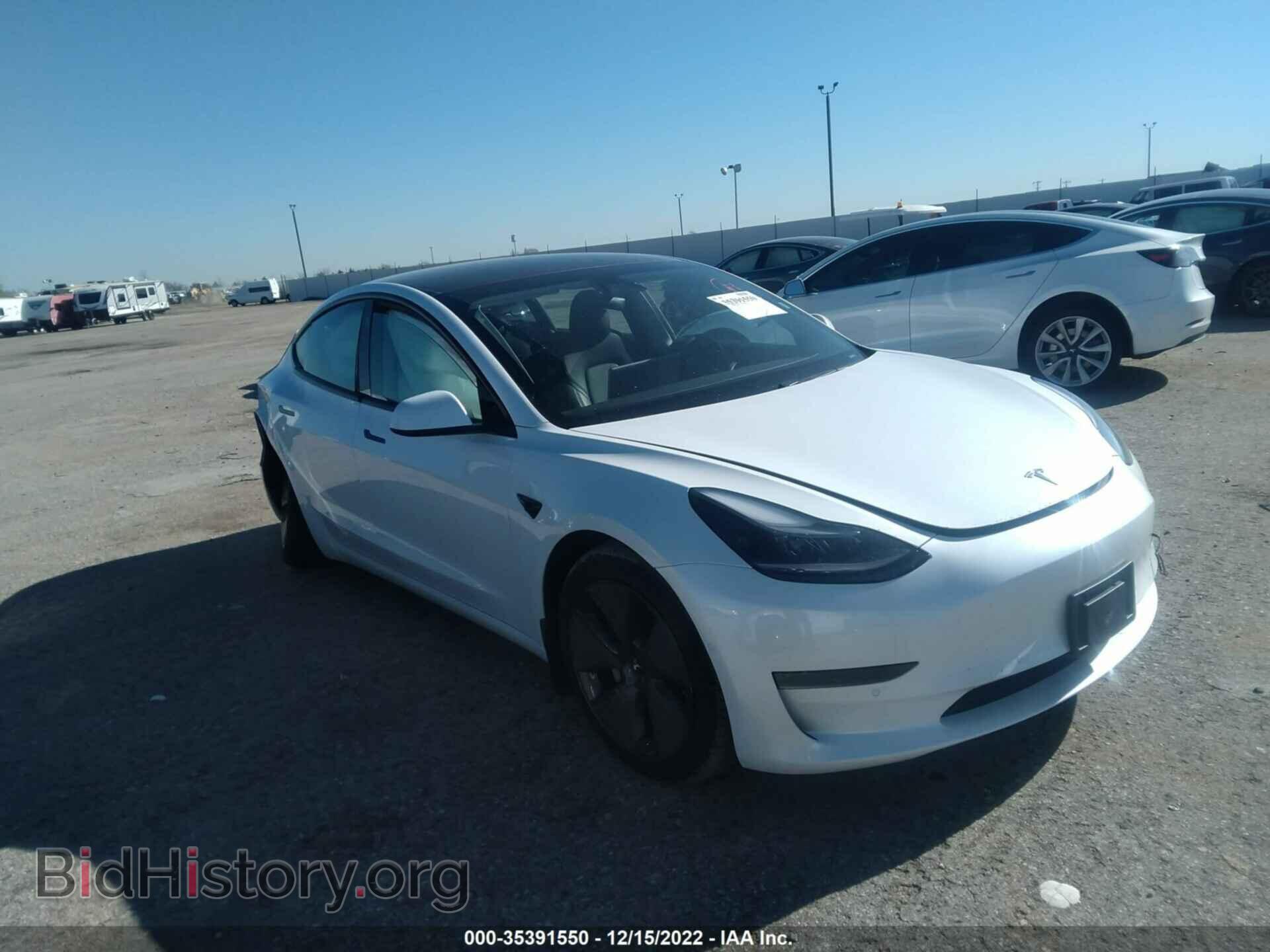 Photo 5YJ3E1EA1MF922838 - TESLA MODEL 3 2021