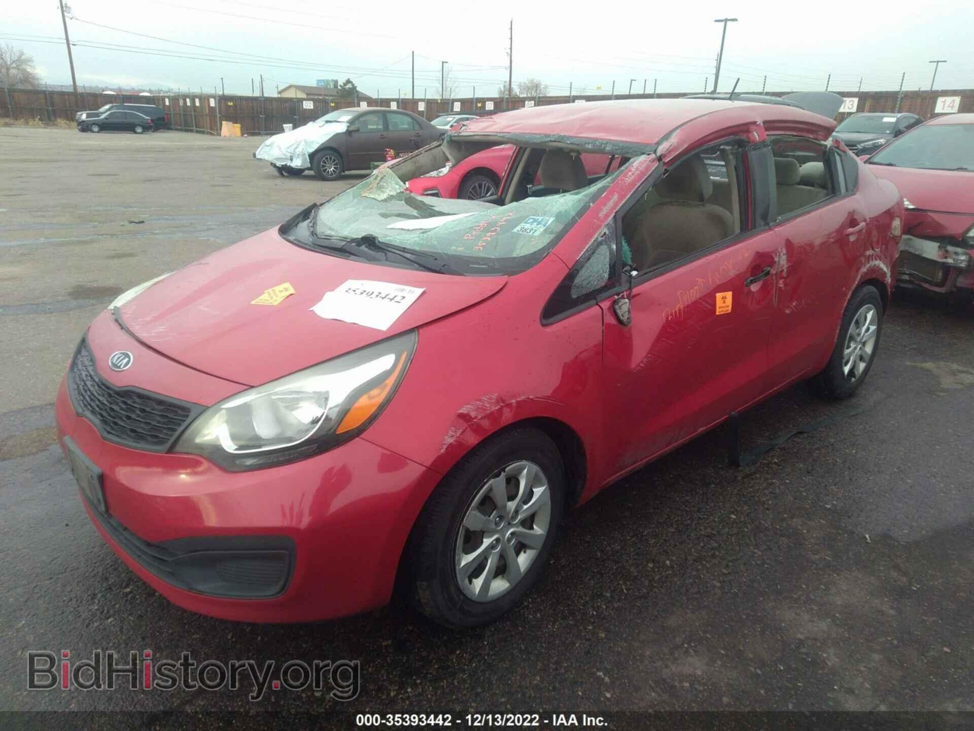 2012 KIA RIO - VIN: KNADM4A33C6088109 - Фото 2