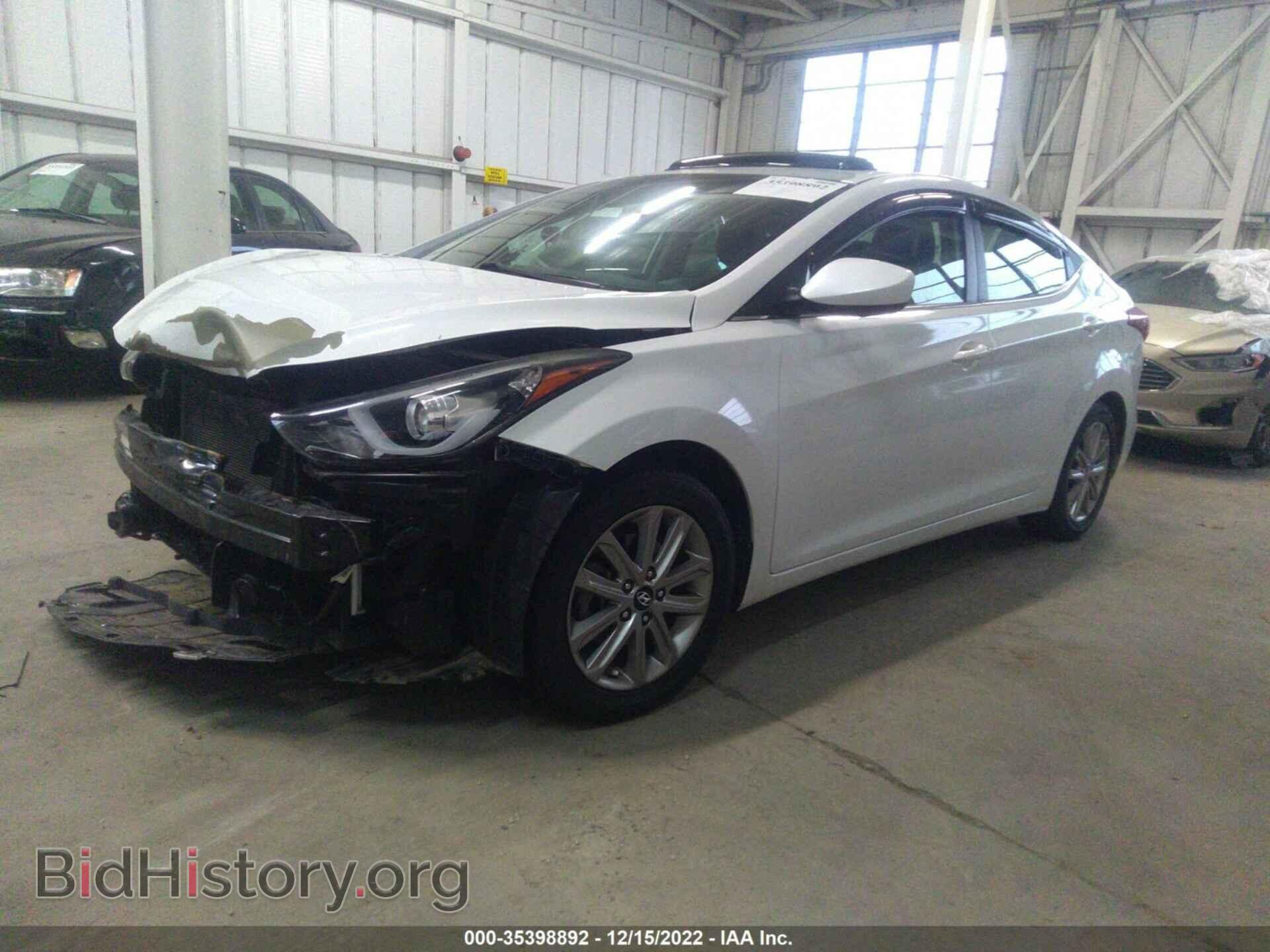 2015 HYUNDAI ELANTRA - VIN: 5NPDH4AE4FH610894 - Фото 2