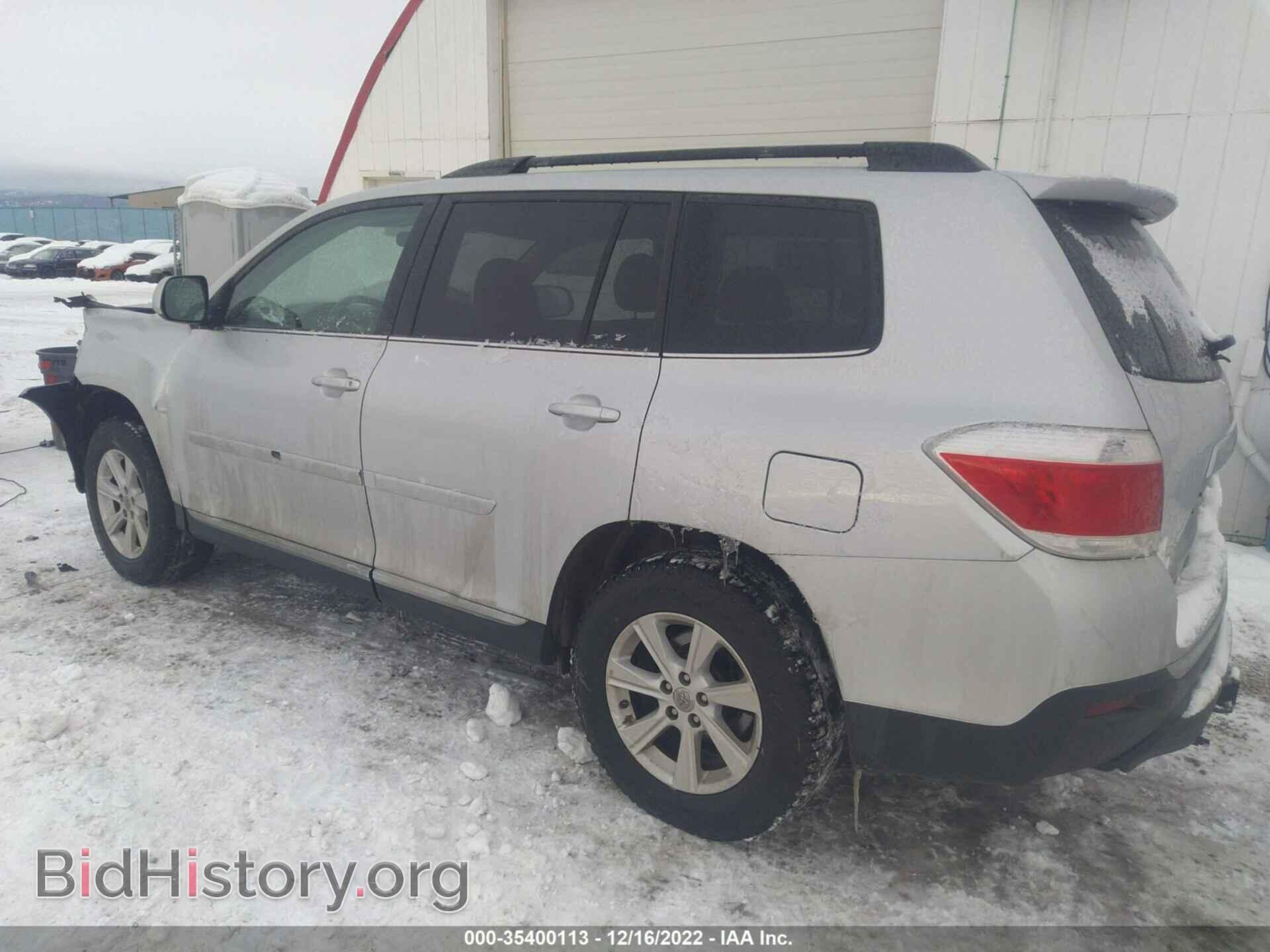 2012 TOYOTA HIGHLANDER - VIN: 5TDBK3EH1CS105778 - Фото 3