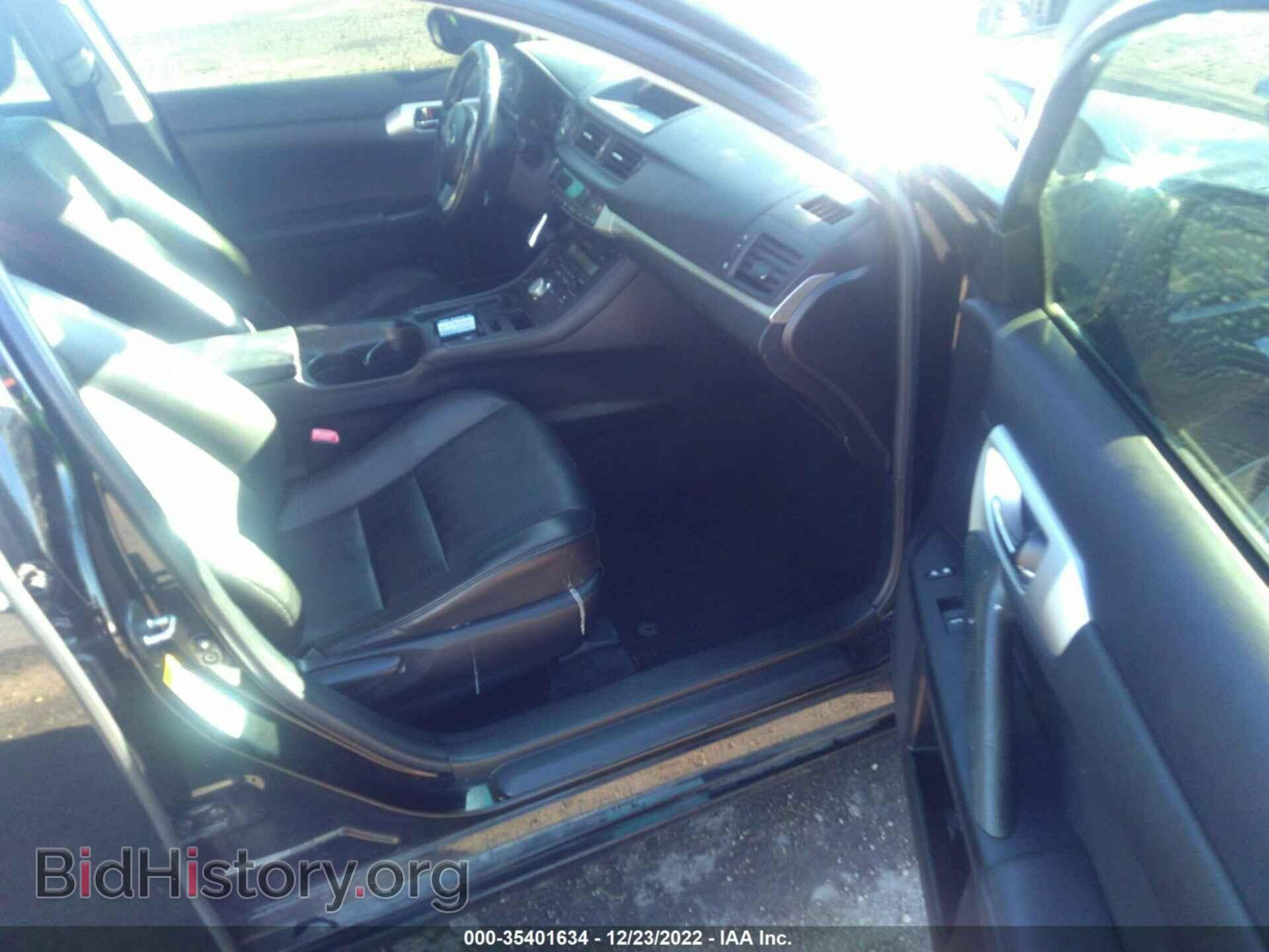 2012 LEXUS CT 200H - VIN: JTHKD5BH1C2097200 - Фото 5