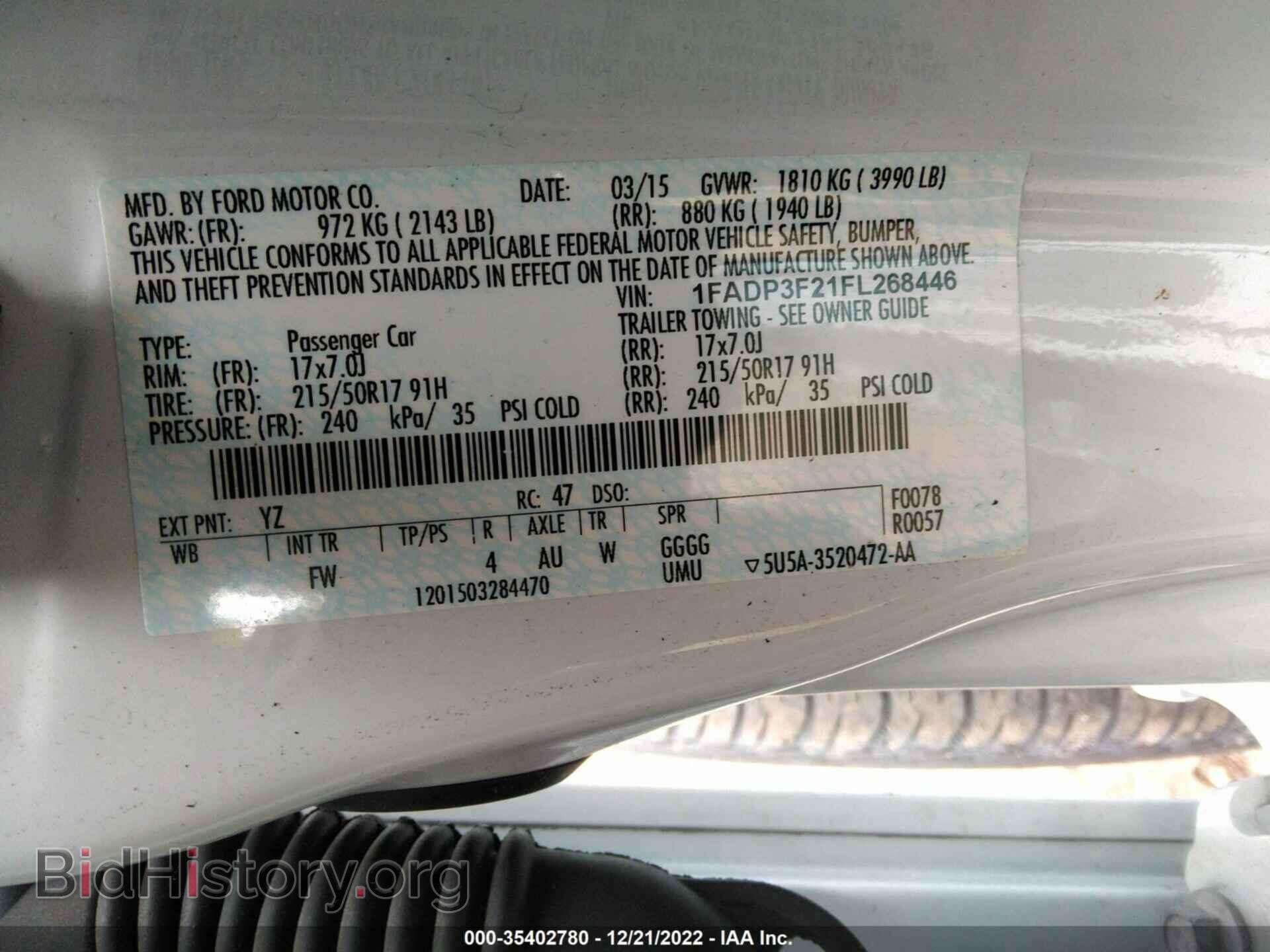 2015 FORD FOCUS - VIN: 1FADP3F21FL268446 - Photo 9