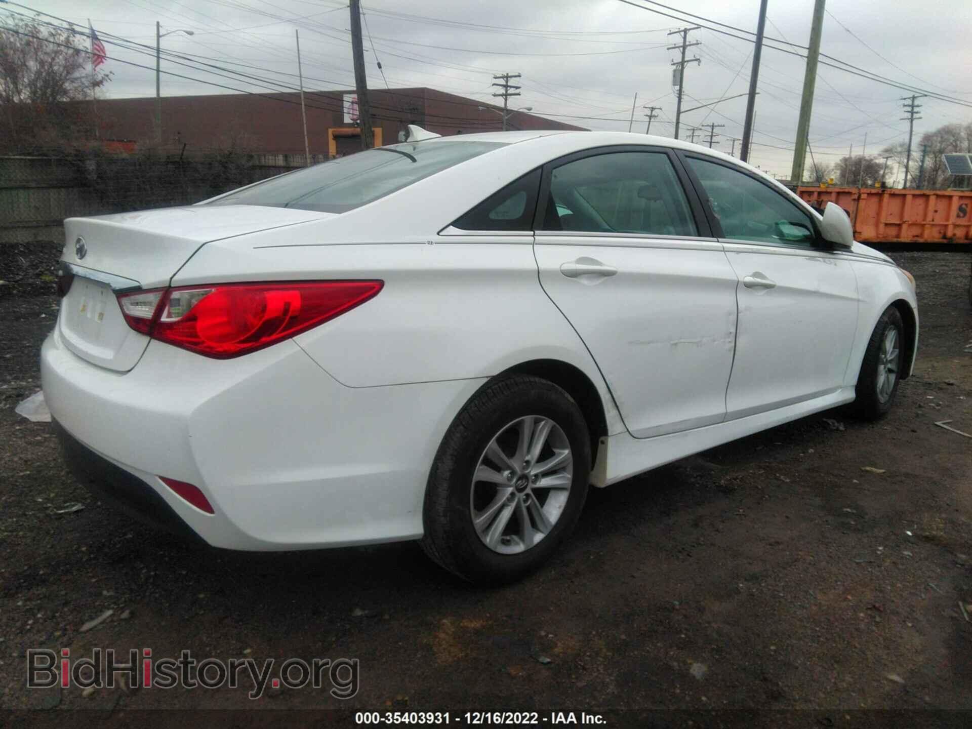2014 HYUNDAI SONATA - VIN: 5NPEB4AC4EH840020 - Фото 4