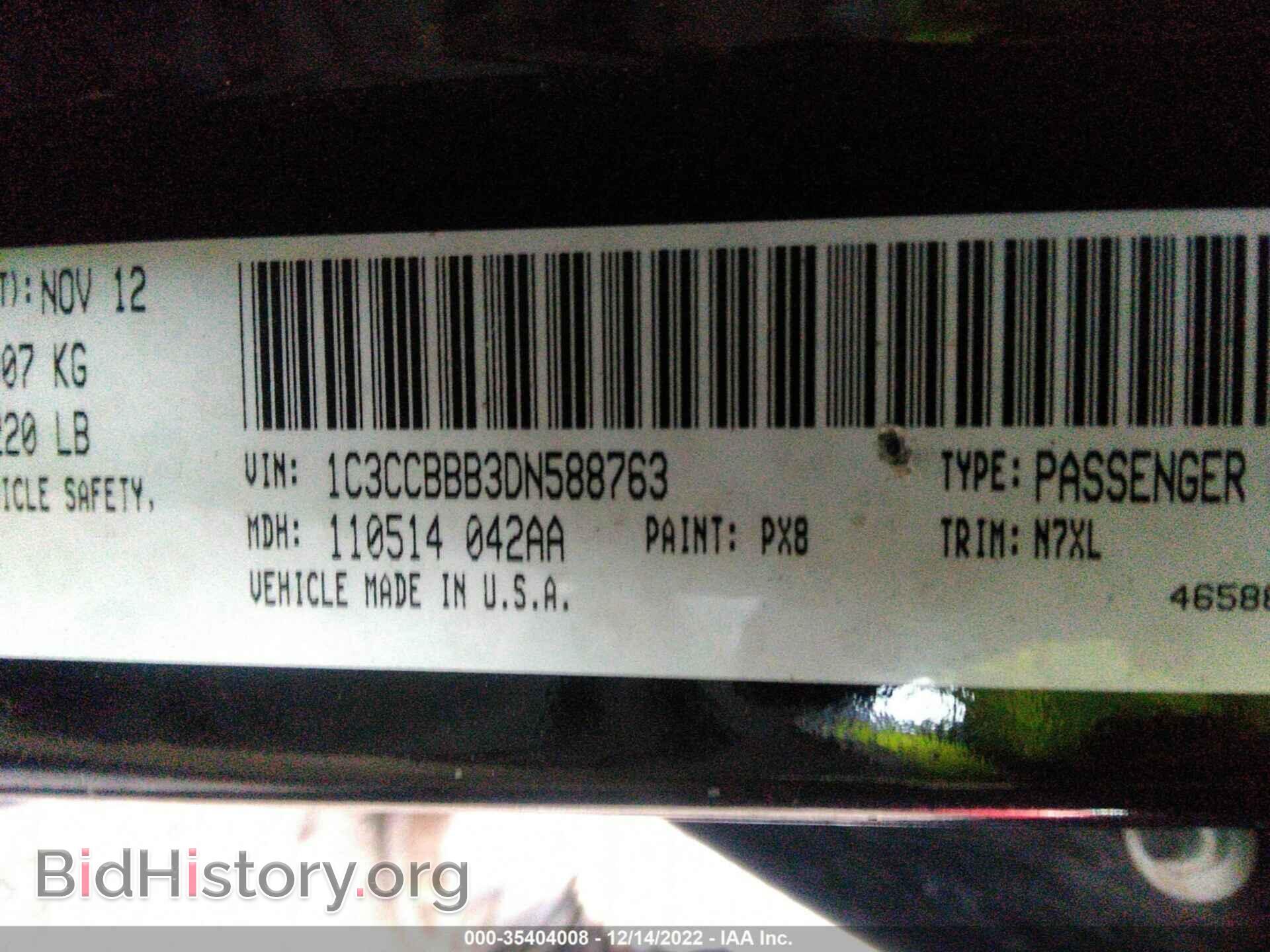 2013 CHRYSLER 200 - VIN: 1C3CCBBB3DN588763 - Photo 9