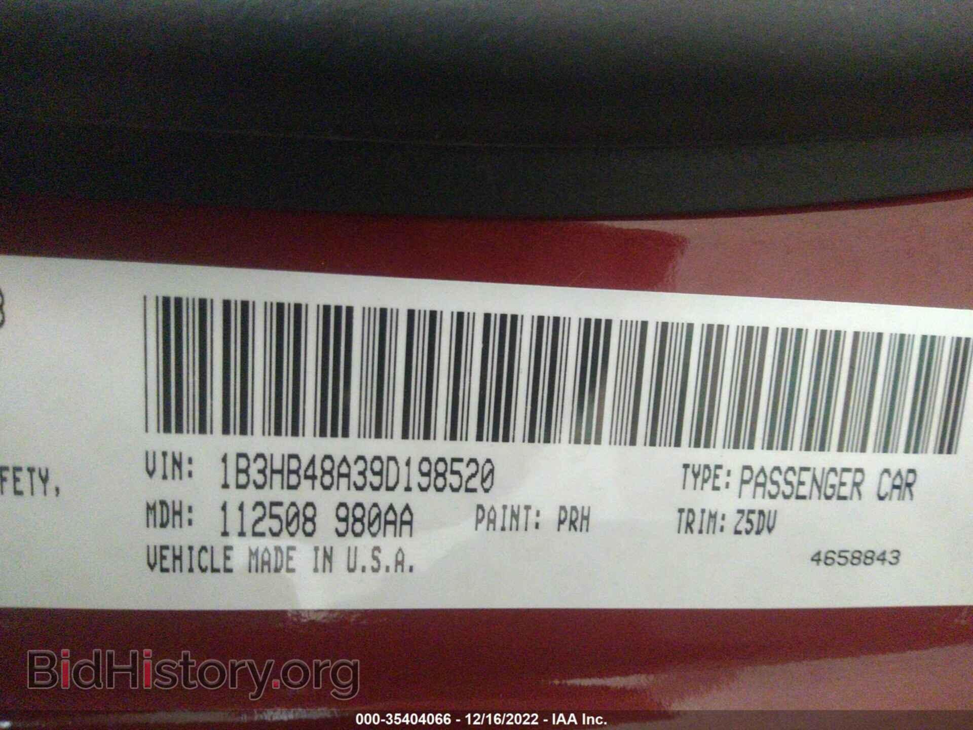 2009 DODGE CALIBER - VIN: 1B3HB48A39D198520 - Фото 9