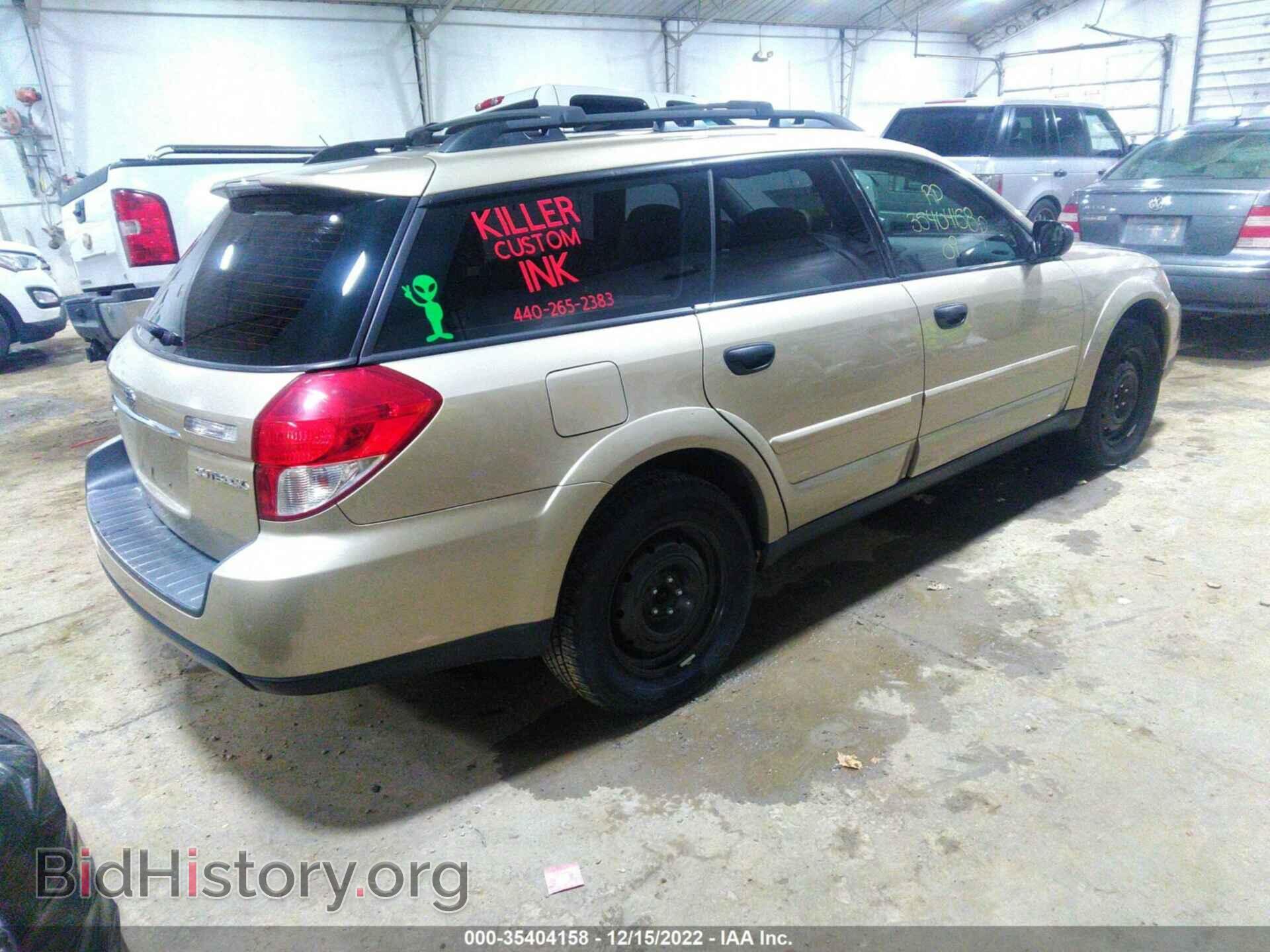 2009 SUBARU OUTBACK - VIN: 4S4BP60C397332189 - Фото 4