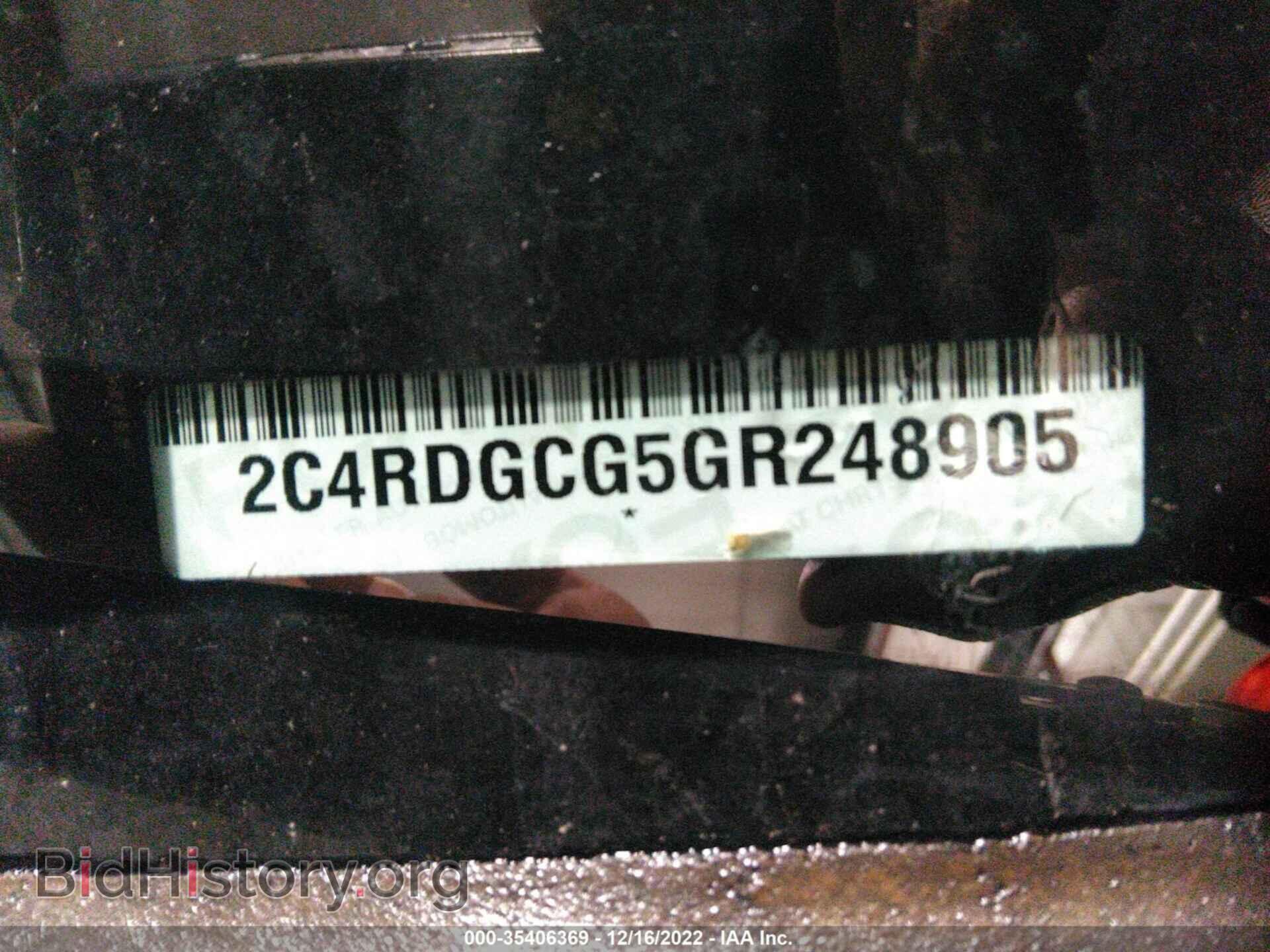 2016 DODGE GRAND CARAVAN - VIN: 2C4RDGCG5GR248905 - Фото 9