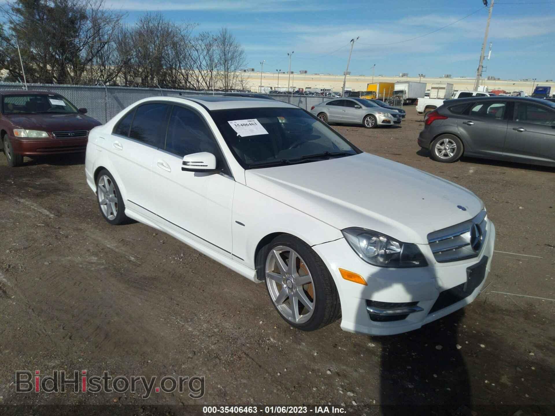 Photo WDDGF4HB7CR222387 - MERCEDES-BENZ C-CLASS 2012