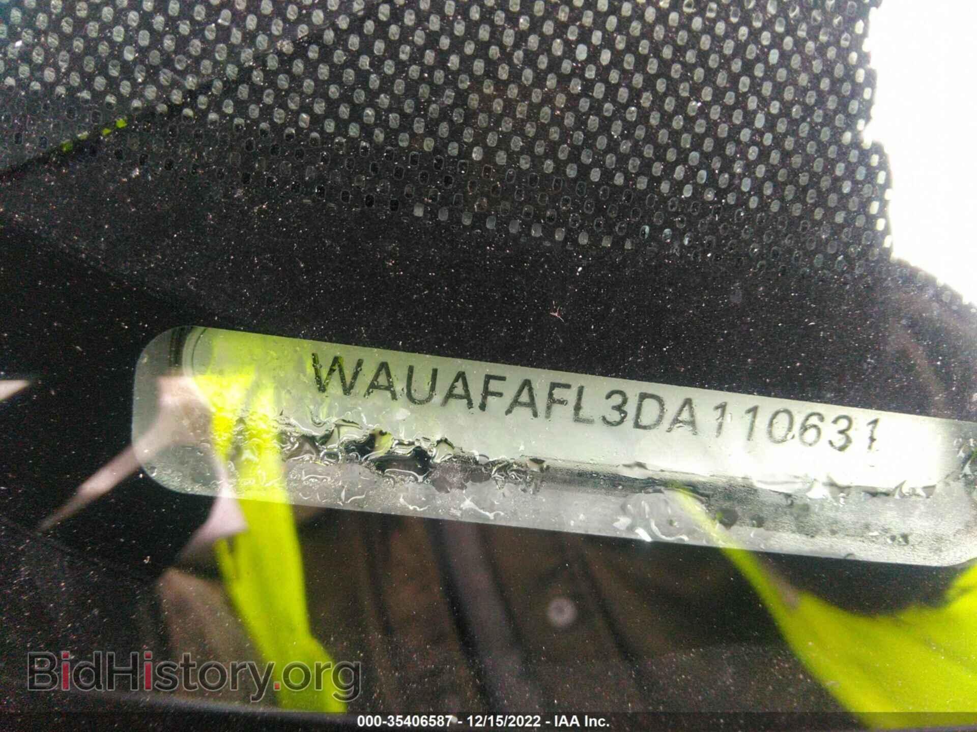 2013 AUDI A4 - VIN: WAUAFAFL3DA110631 - Фото 9