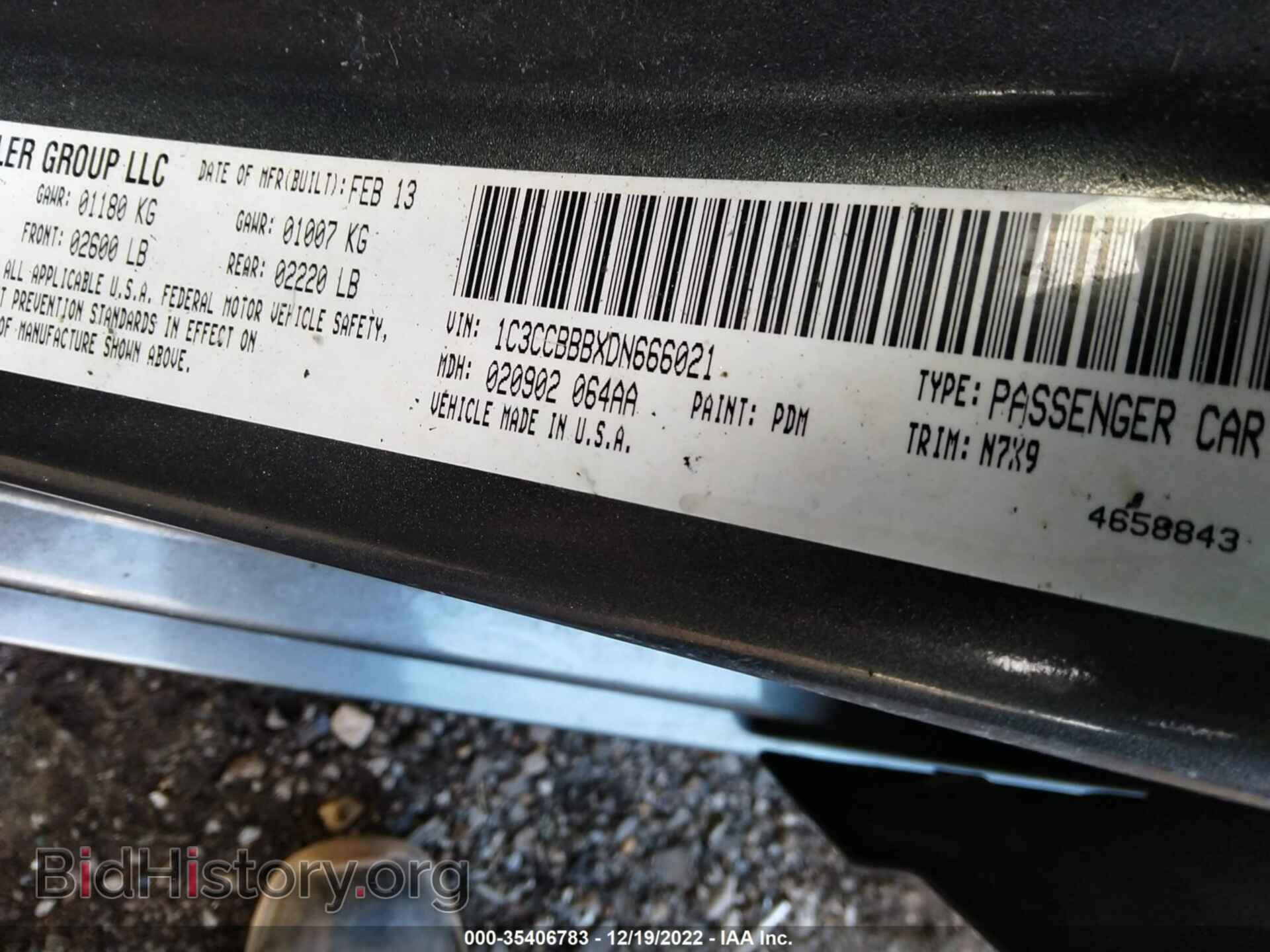 2013 CHRYSLER 200 - VIN: 1C3CCBBBXDN666021 - Photo 9