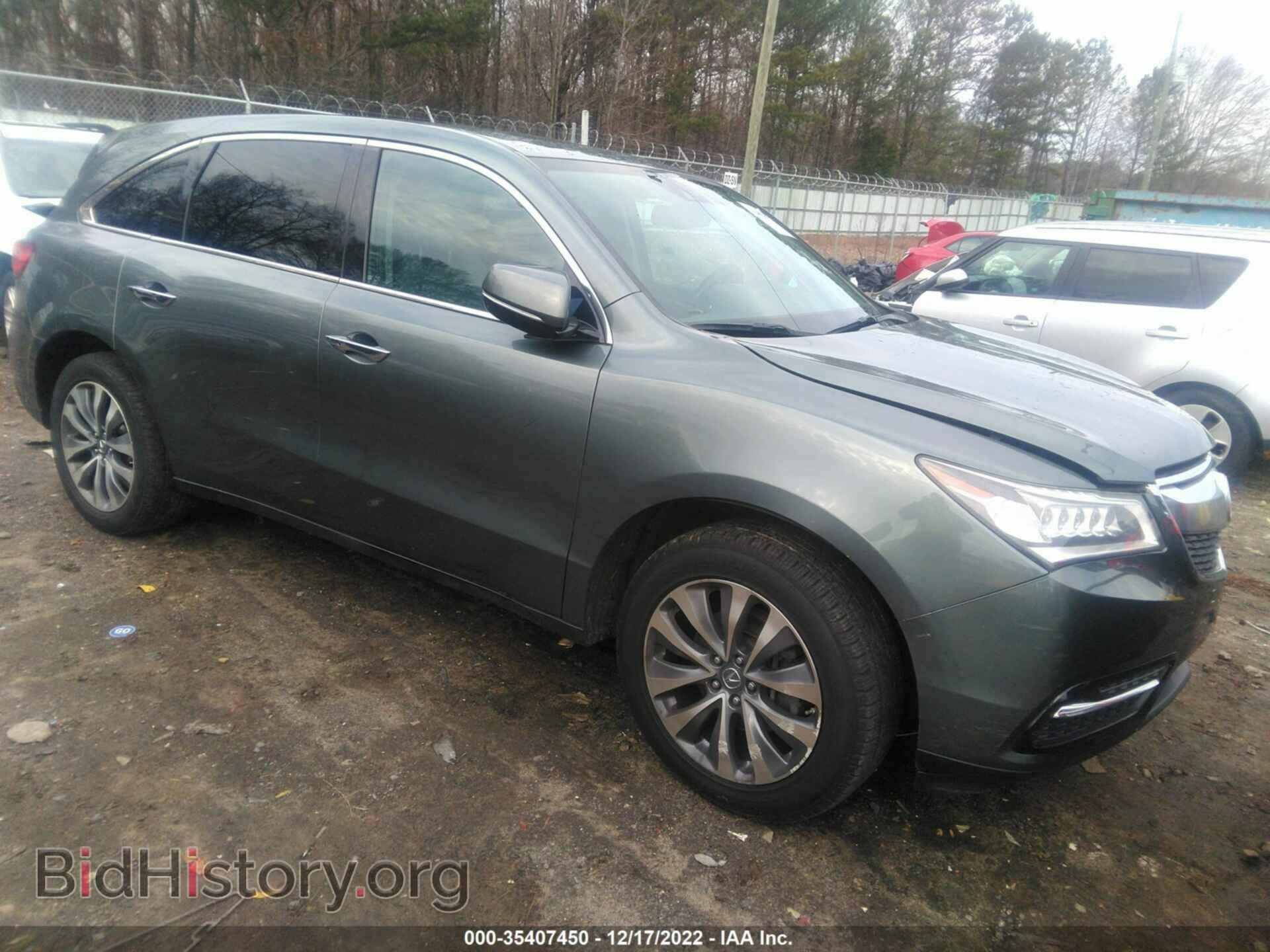 Photo 5FRYD3H42EB018345 - ACURA MDX 2014