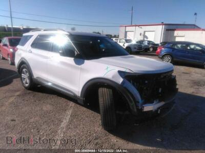 2022 Ford EXPLORER XLT, white — VIN 1FMSK7DH9NGA26697, IAAI