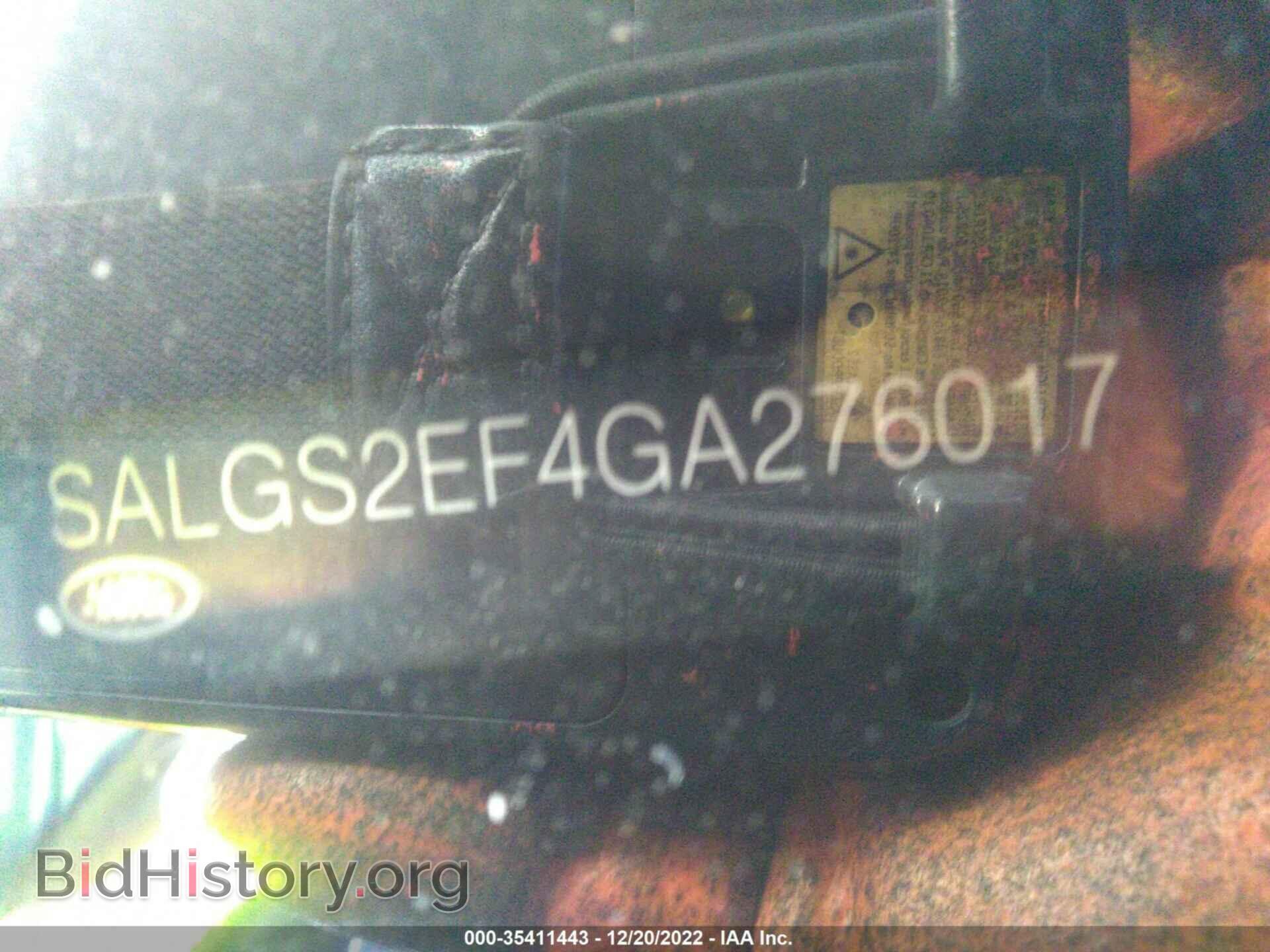 2016 LAND ROVER RANGE ROVER - VIN: SALGS2EF4GA276017 - Фото 9