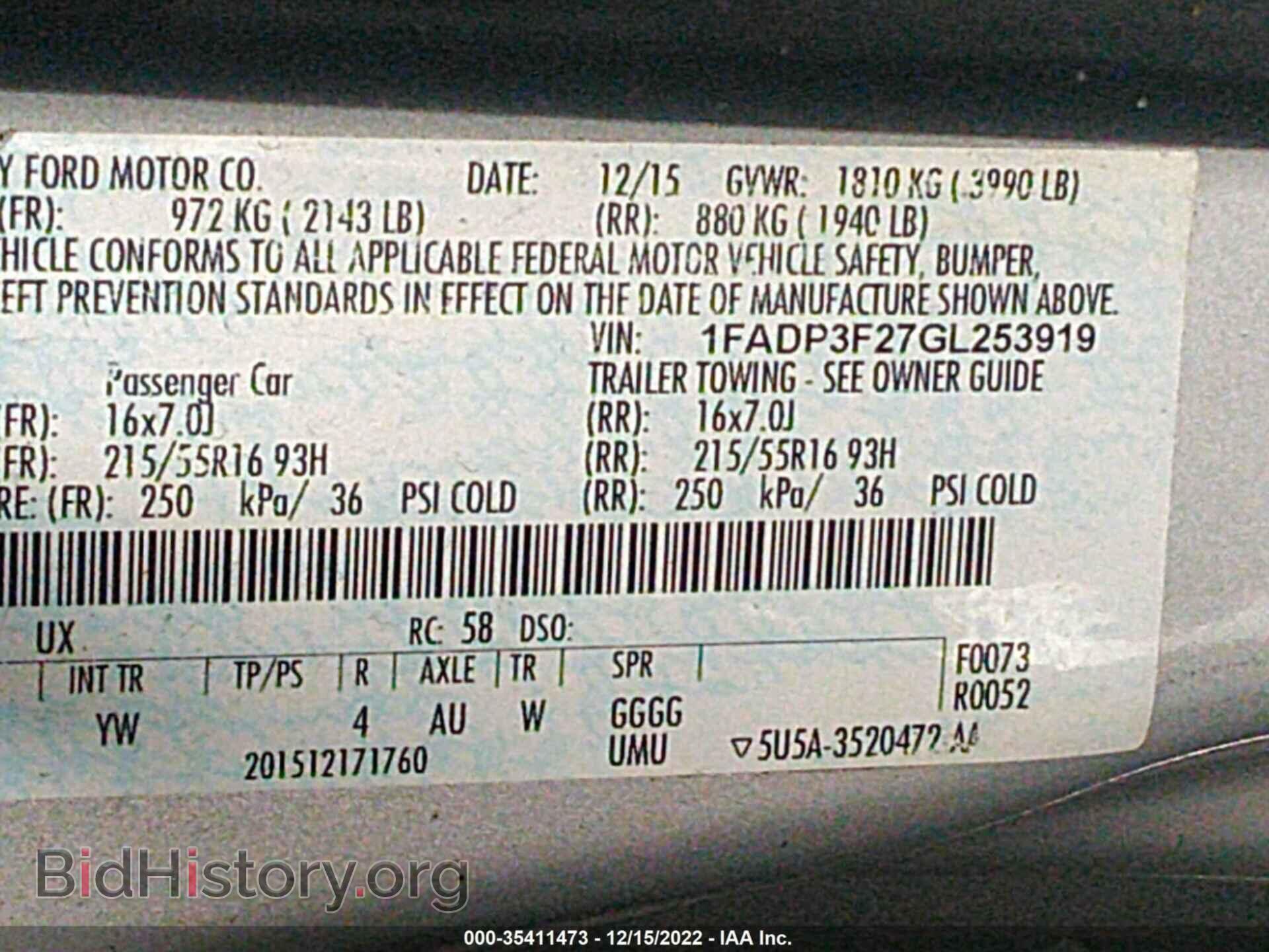 2016 FORD FOCUS - VIN: 1FADP3F27GL253919 - Photo 9