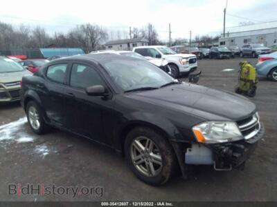 2012 Dodge AVENGER SXT, черный — VIN 1C3CDZCB8CN260404, IAAI